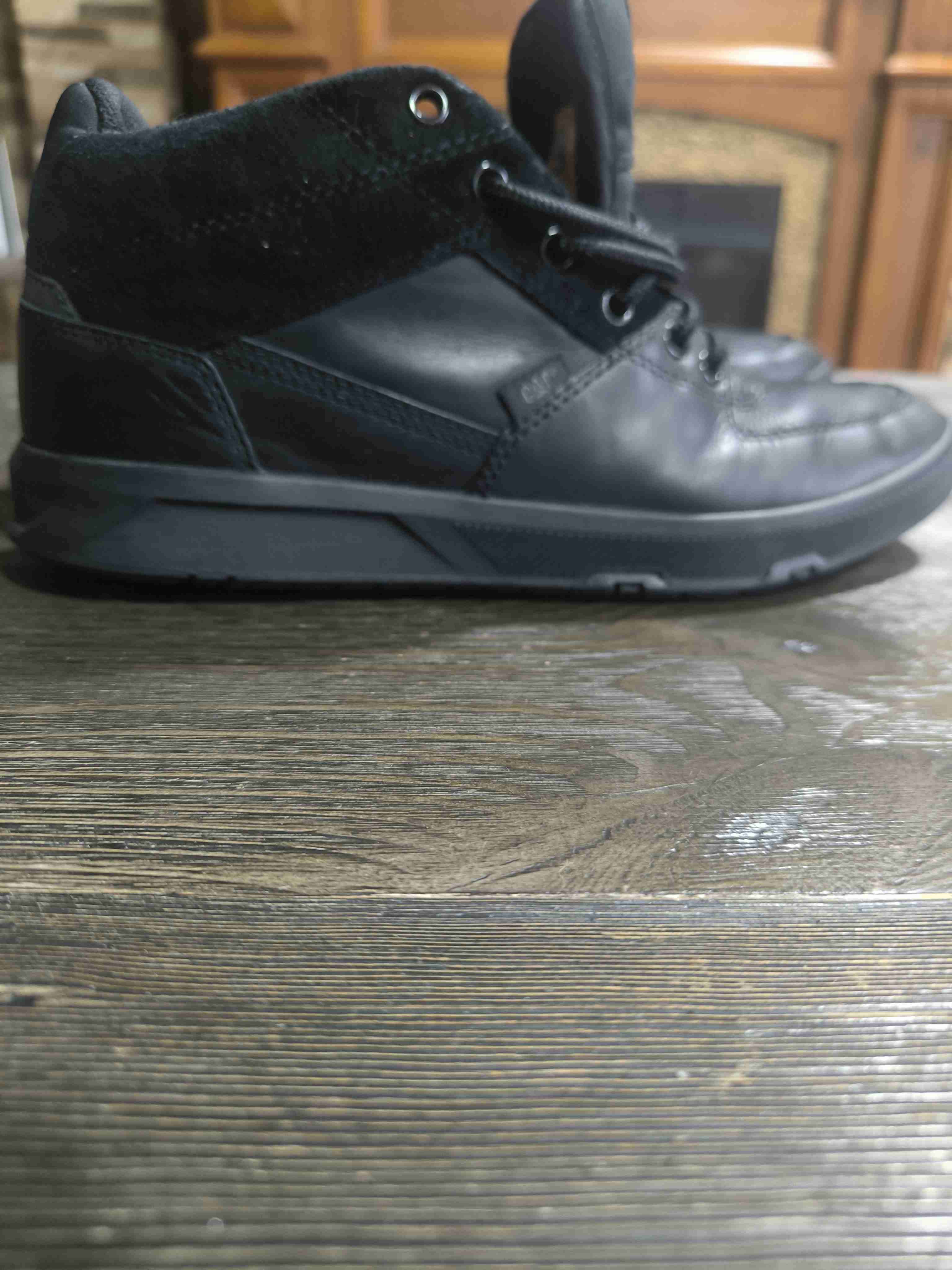 Zapatos CAT negros en cuero - miniatura 4