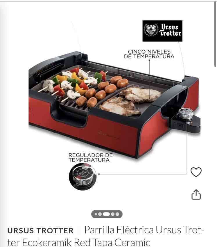 Parrilla eléctrica Ursus Trotter roja