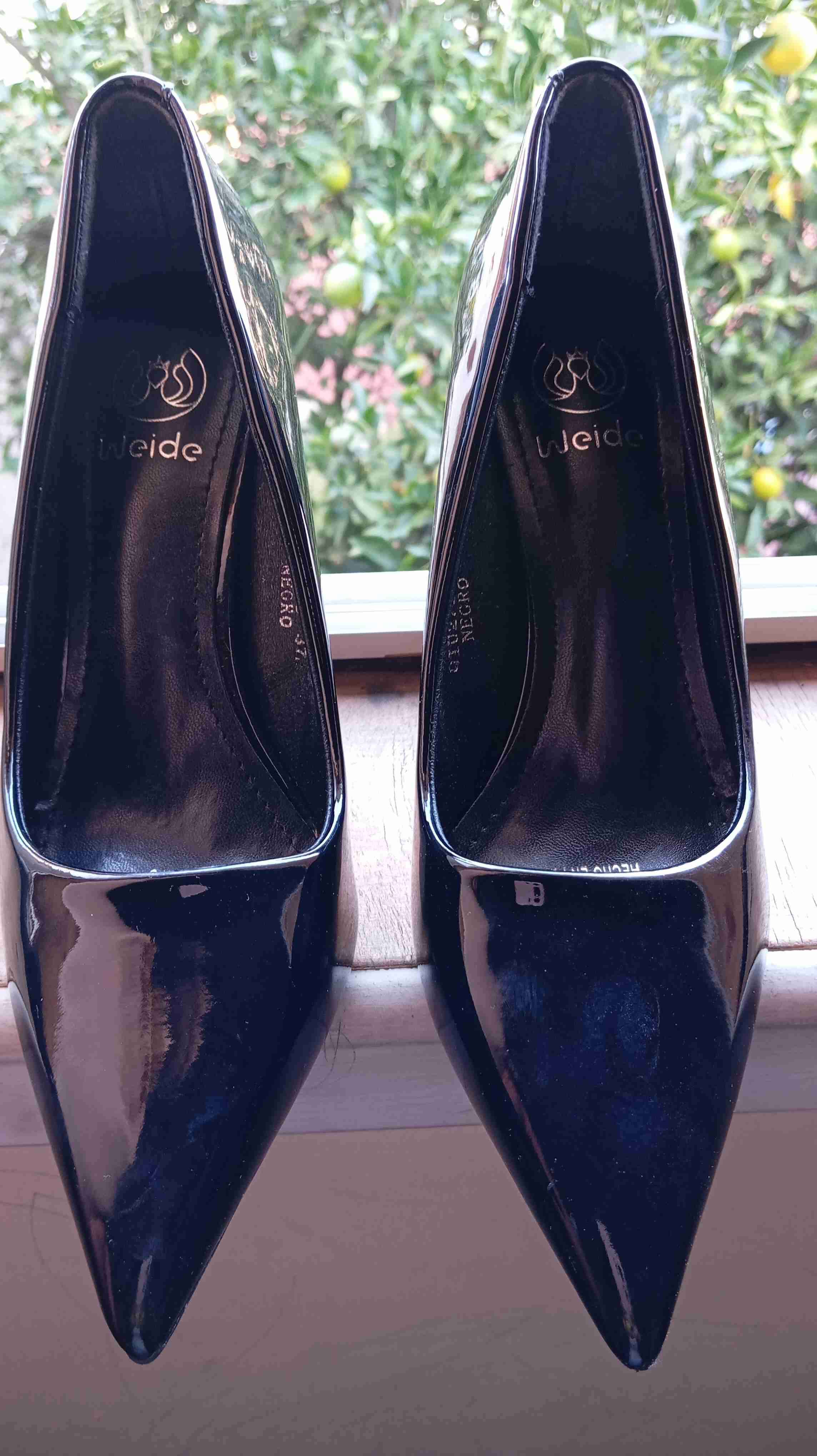 Tacones Weide negros brillantes - miniatura 1