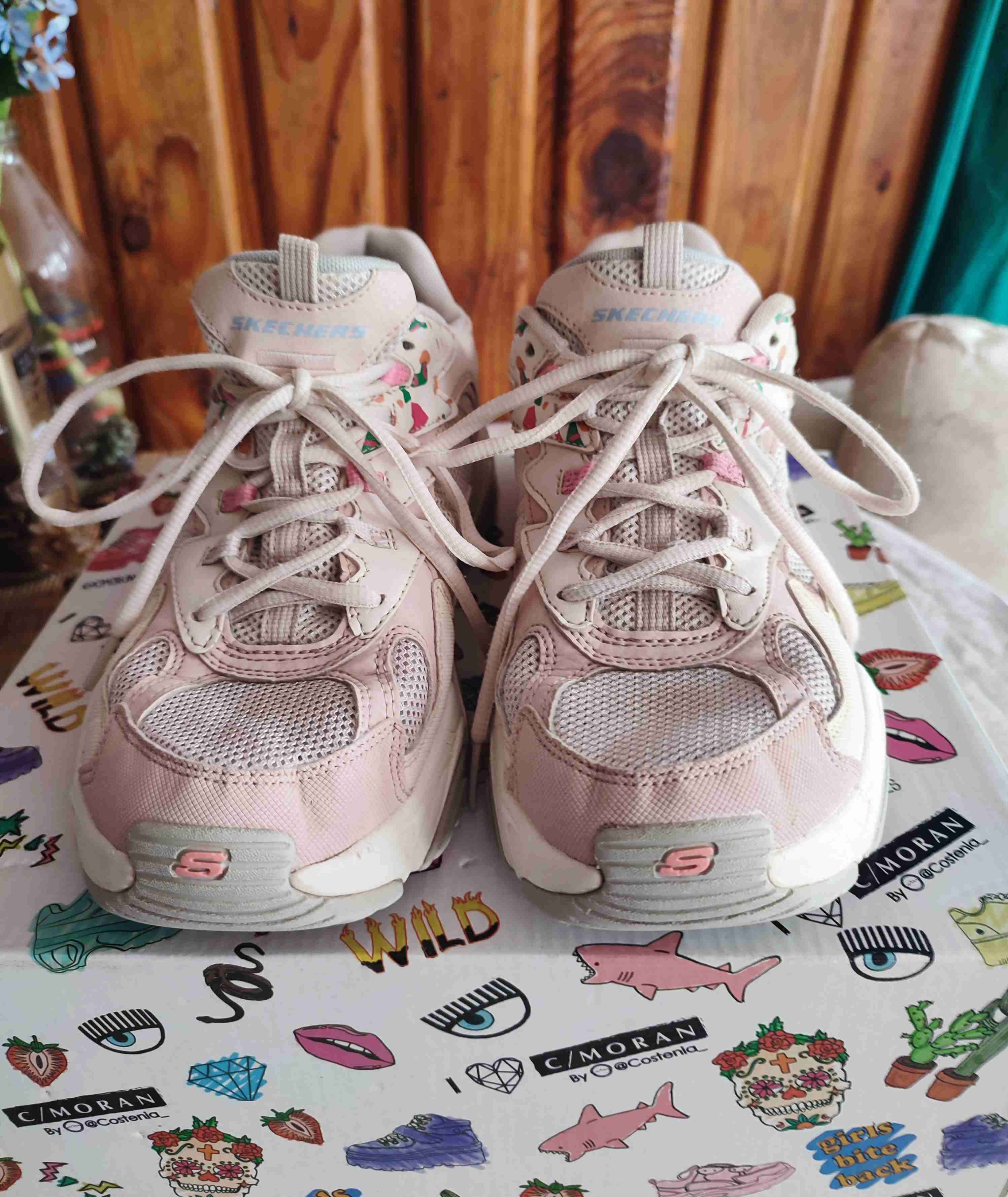 Zapatillas deportivas rosadas Skechers - 2