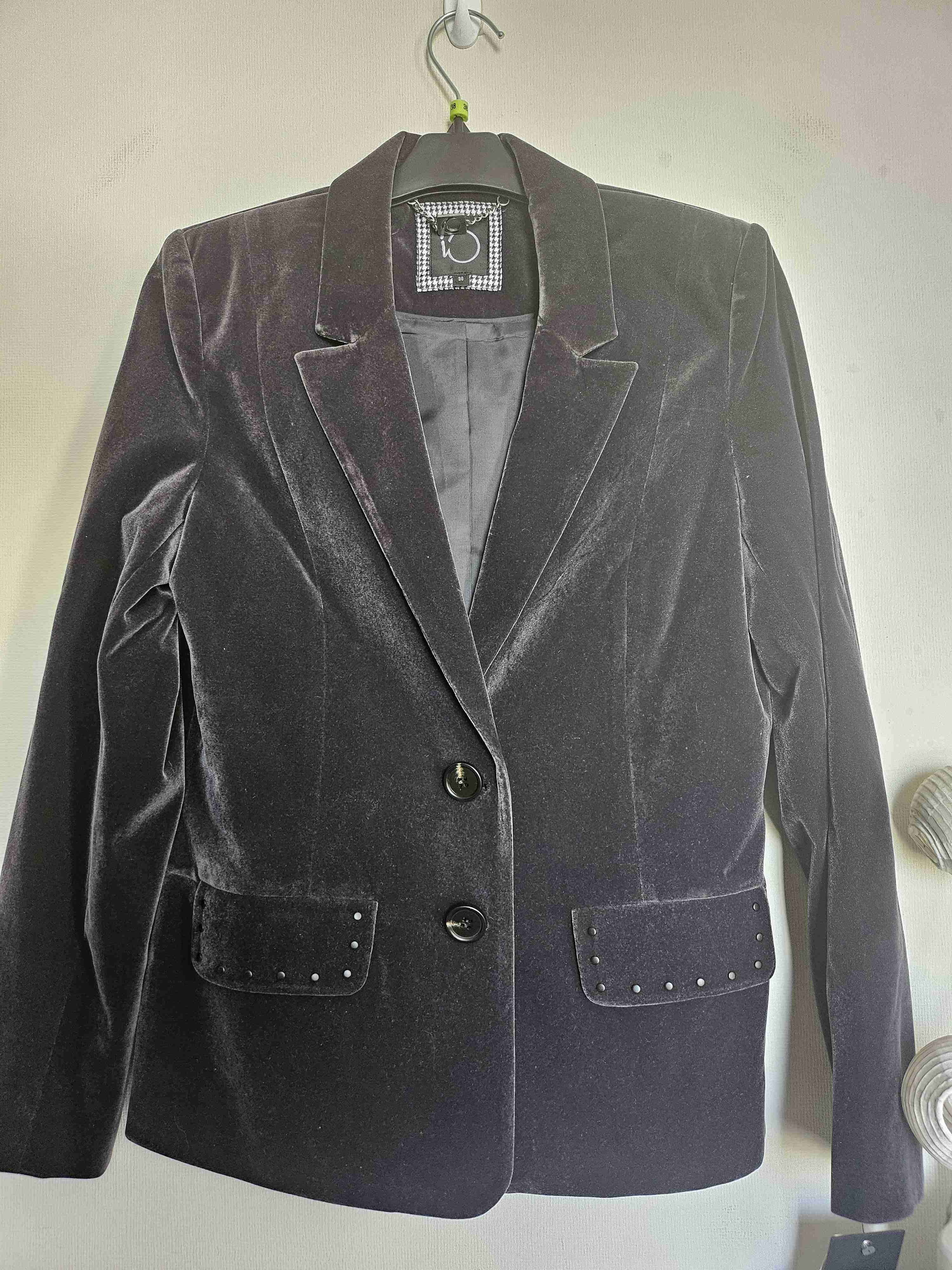 Blazer negro con tachuelas - miniatura 1