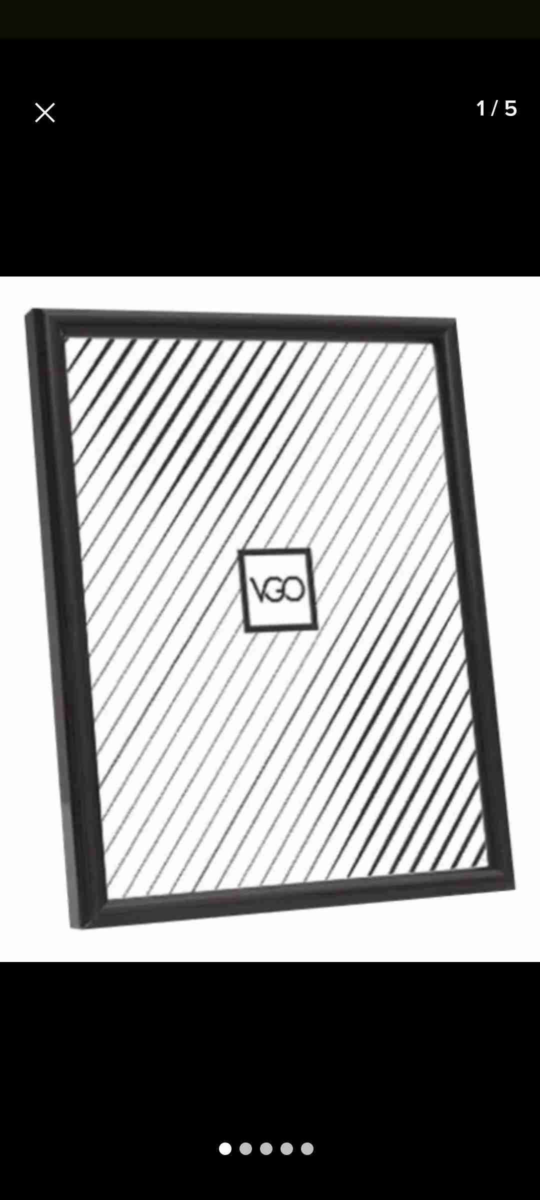 Marco de fotos negro 26x21 cm - miniatura 2