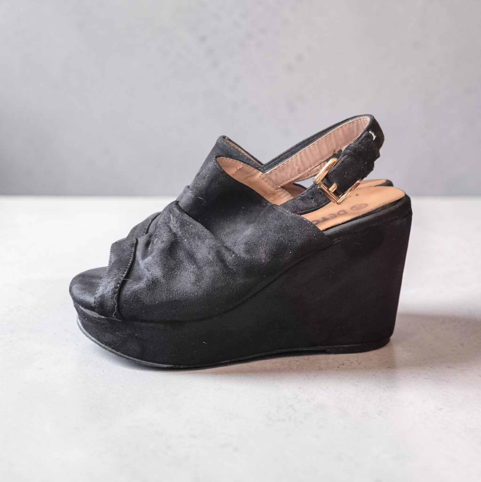 Sandalias egras de tacón abierto - miniatura 2