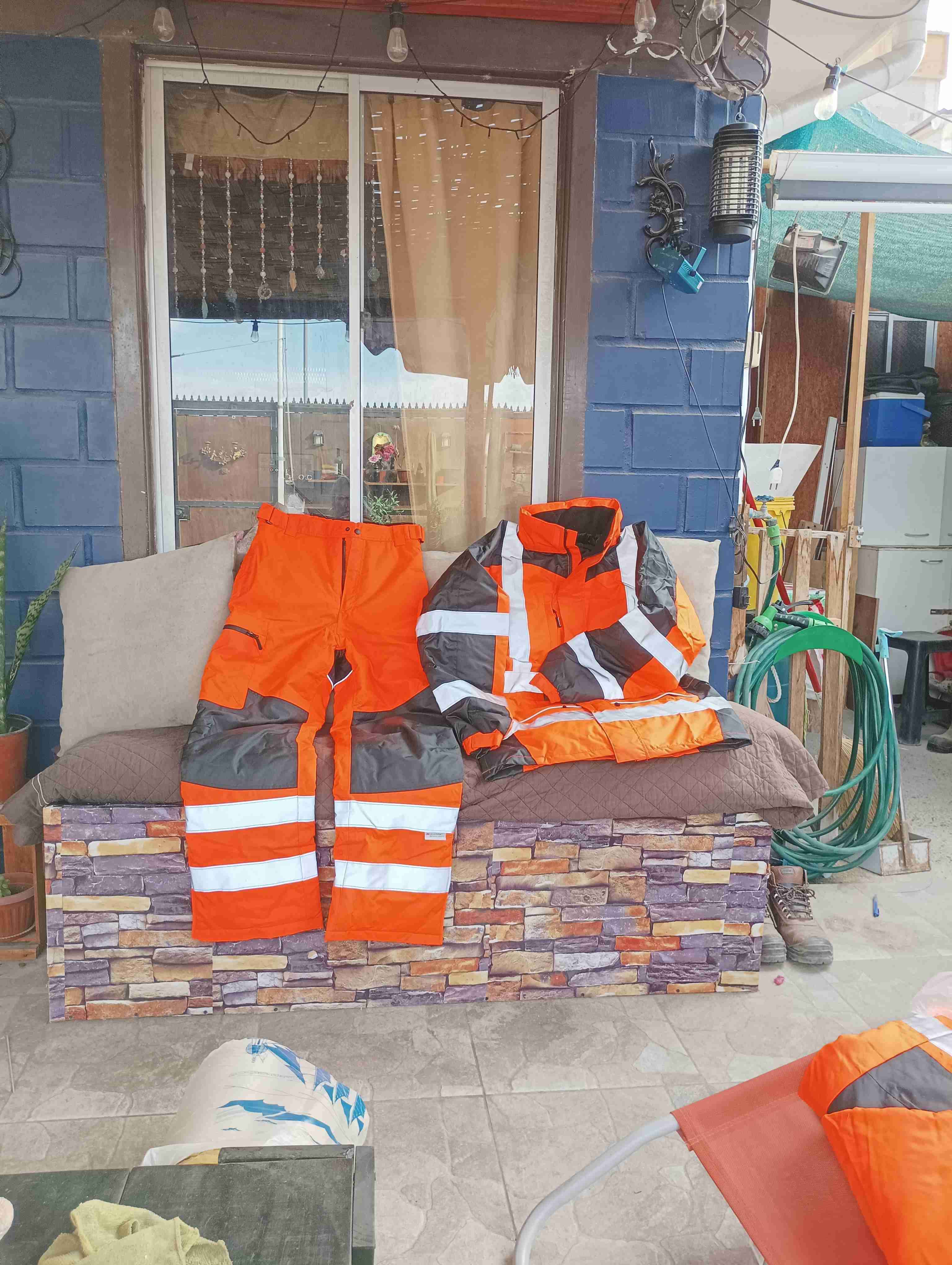 Conjunto de traje termico reflectante naranja - 3
