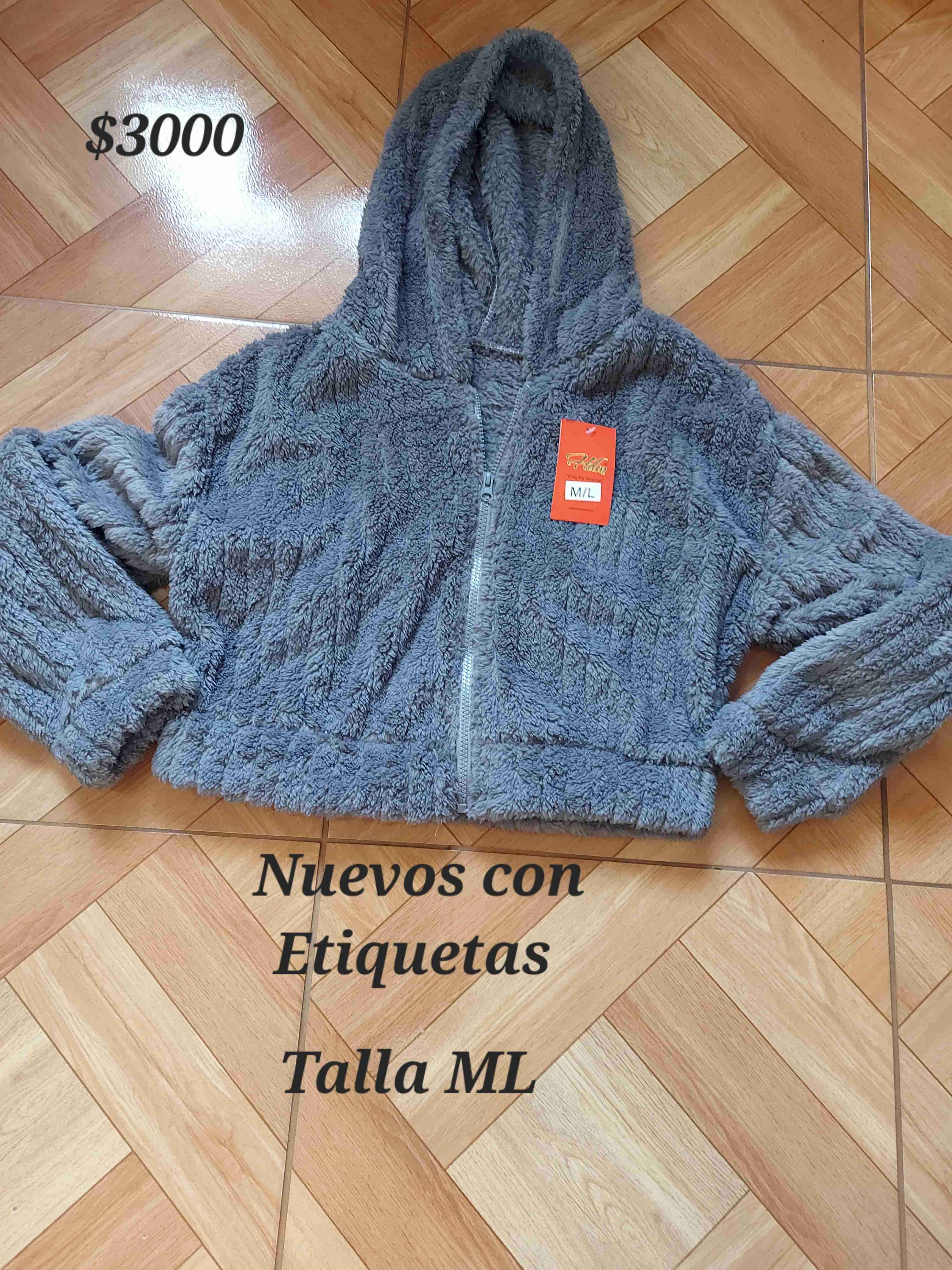 Chaqueta peluda beige mujer - miniatura 3