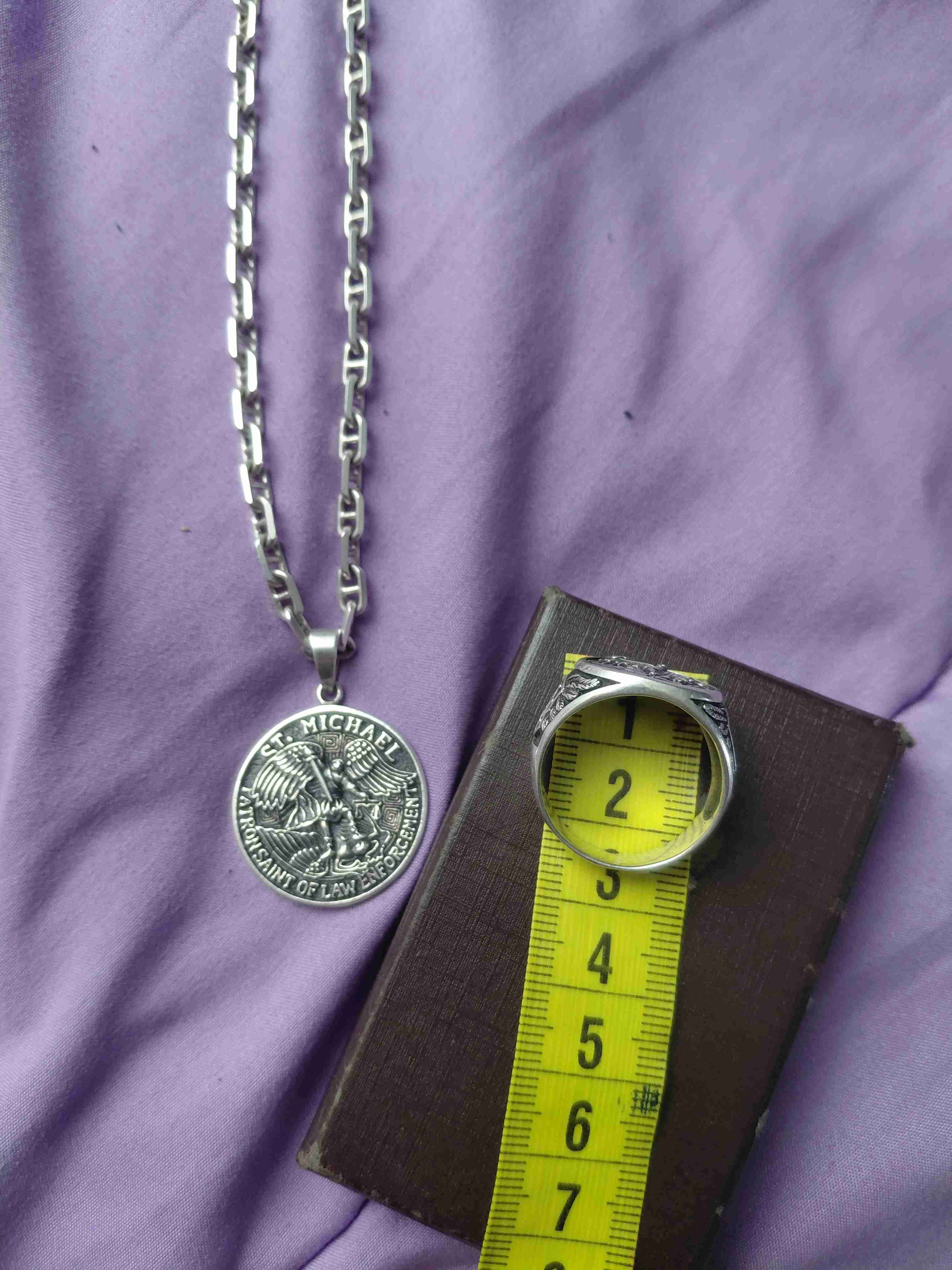 Conjunto de anillo y colgante San Miguel - miniatura 3