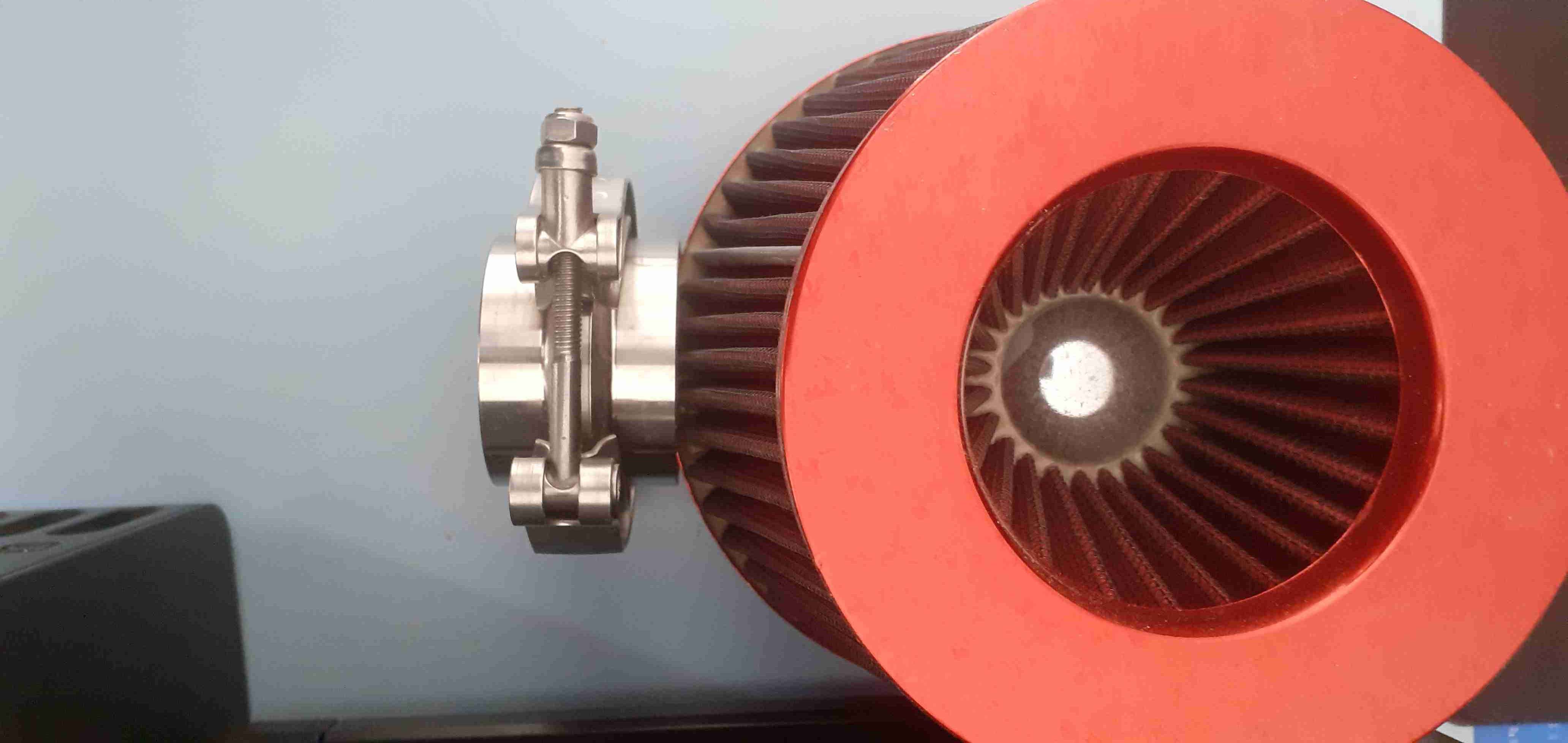 Filtro de aire rojo con adaptador - 2