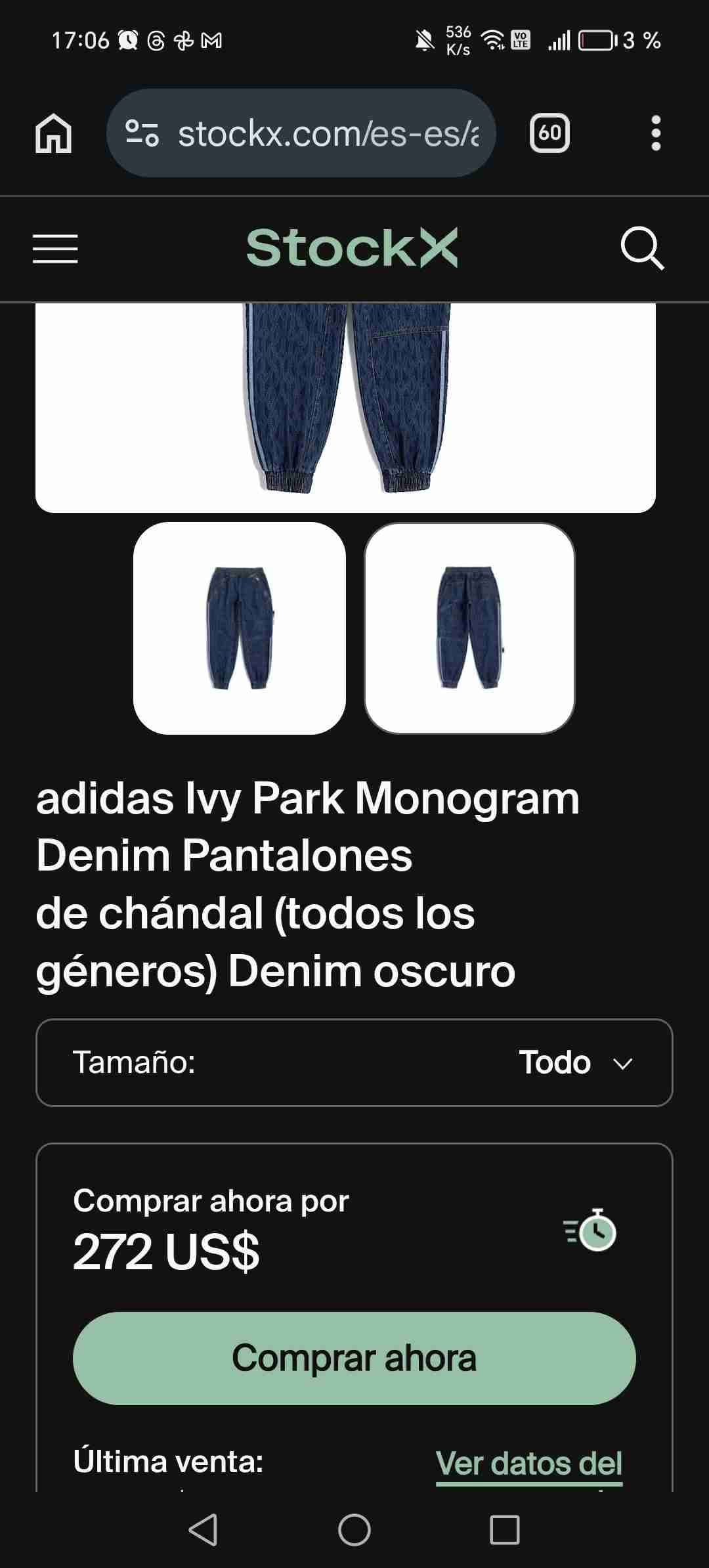 Pantalones ADIDAS IVY PARK colecionables 2022 - miniatura 6