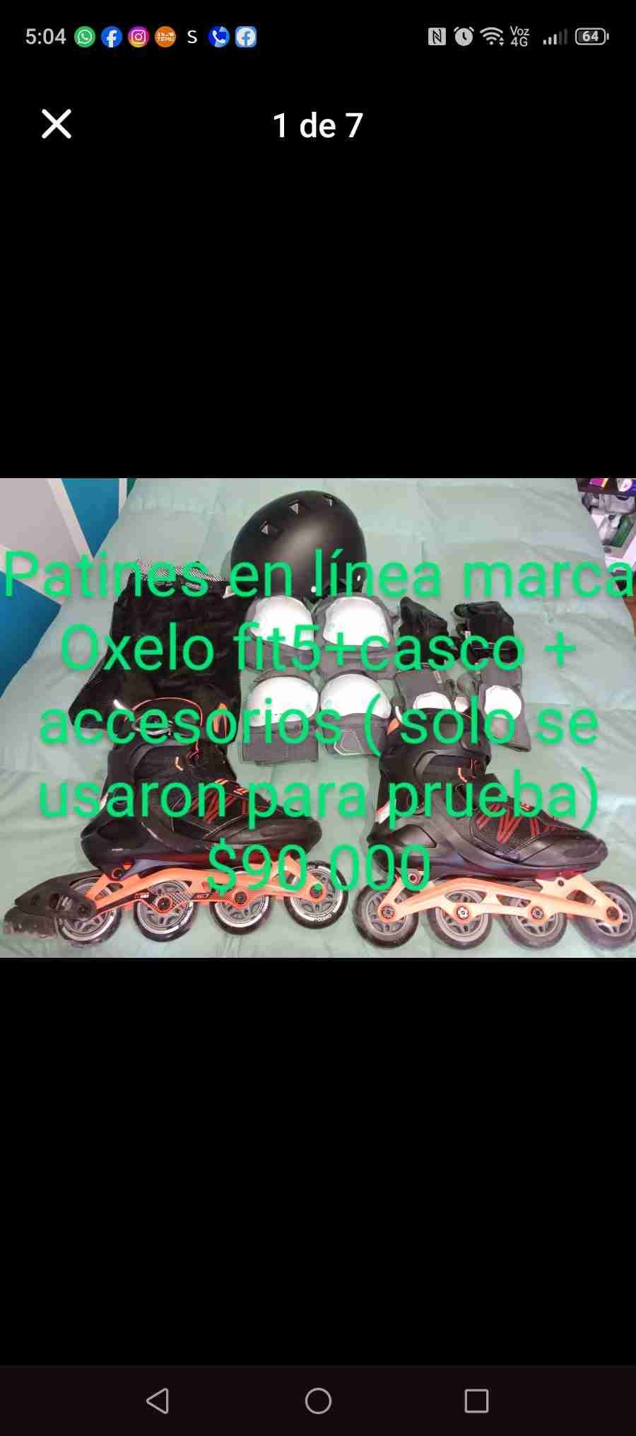 Patines en línea Oxelo con casco - miniatura 1