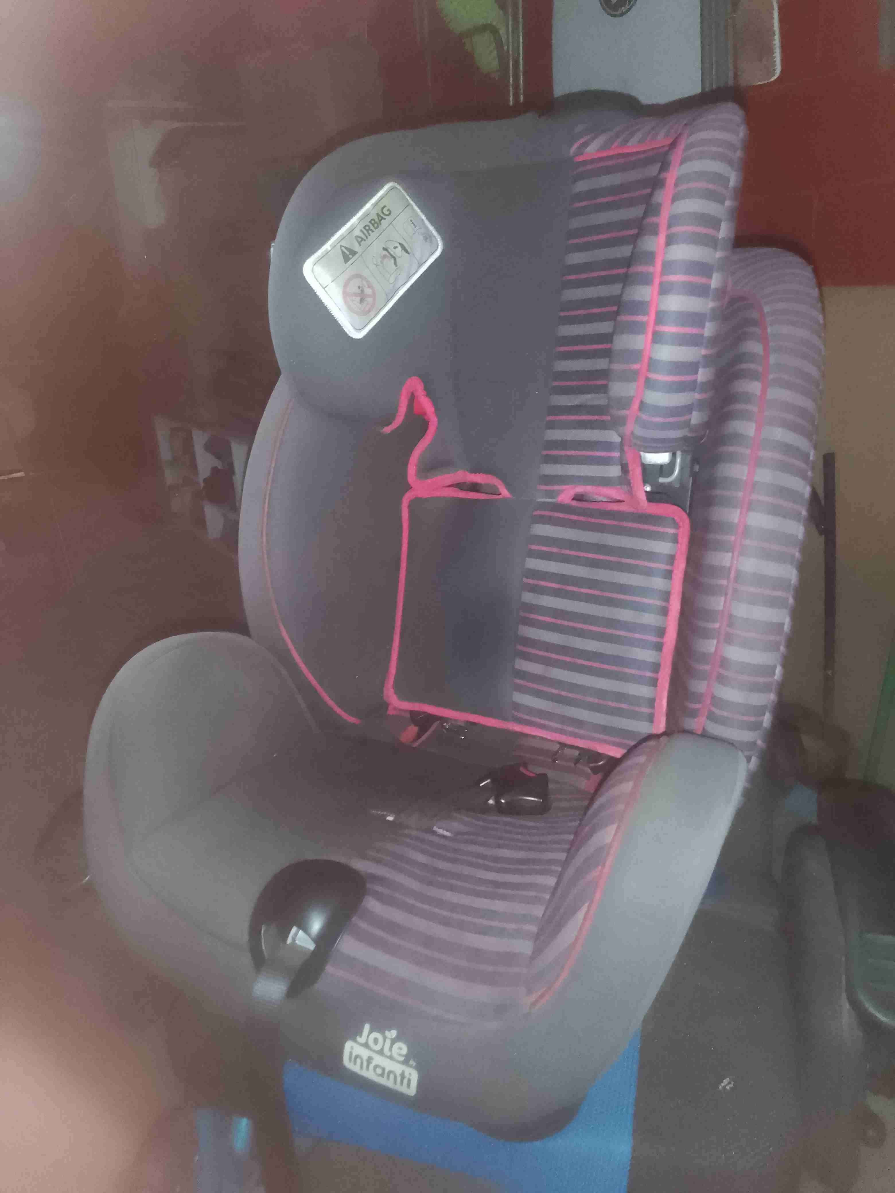 Silla de auto Joie gris y rosa - miniatura 1