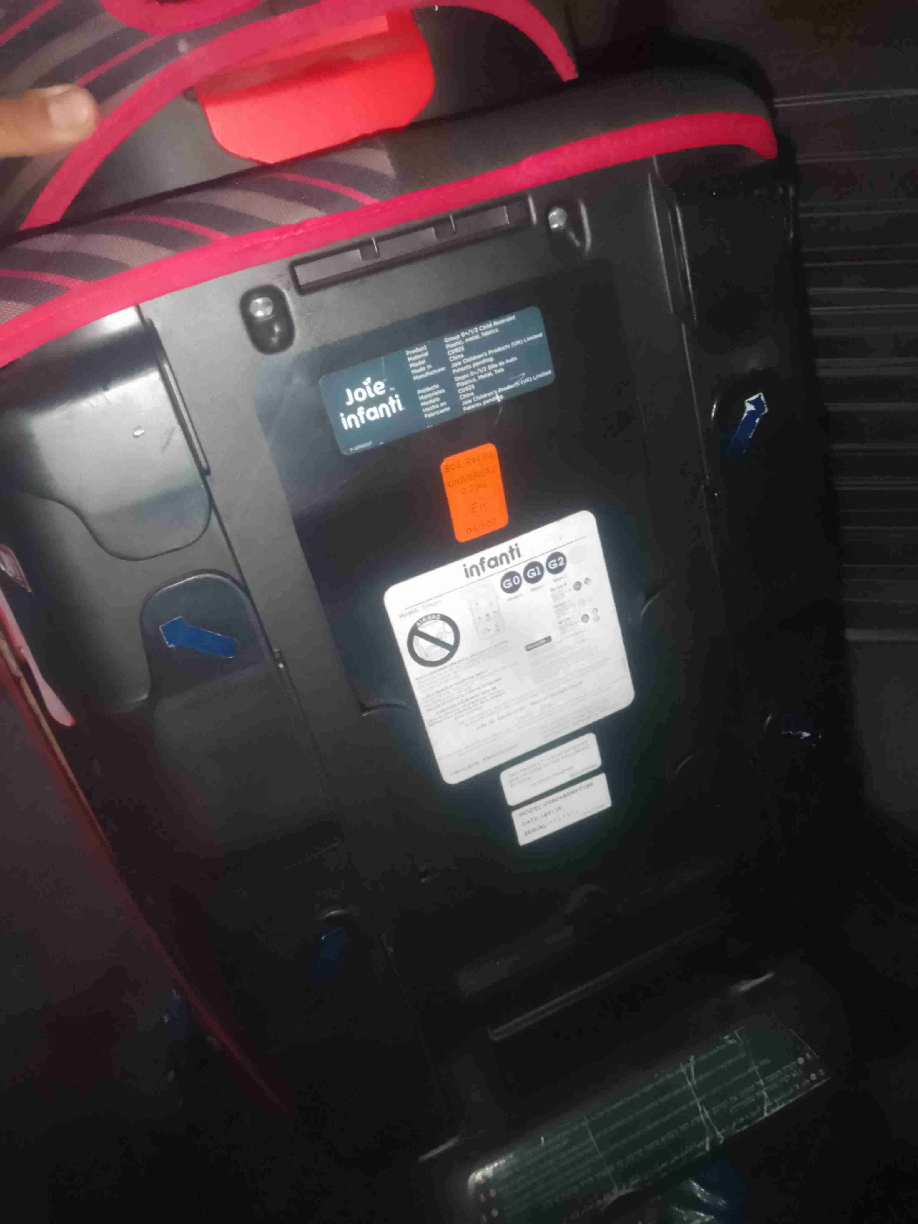 Silla de auto Joie gris y rosa - miniatura 4