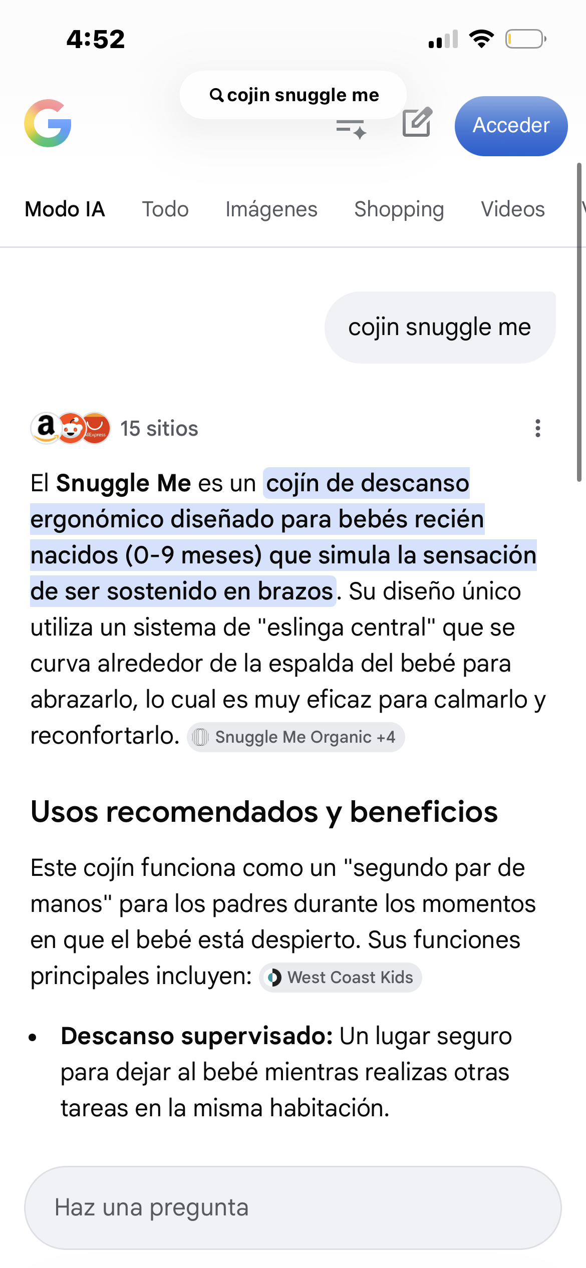 Cojín ergonómico para bebé - 3