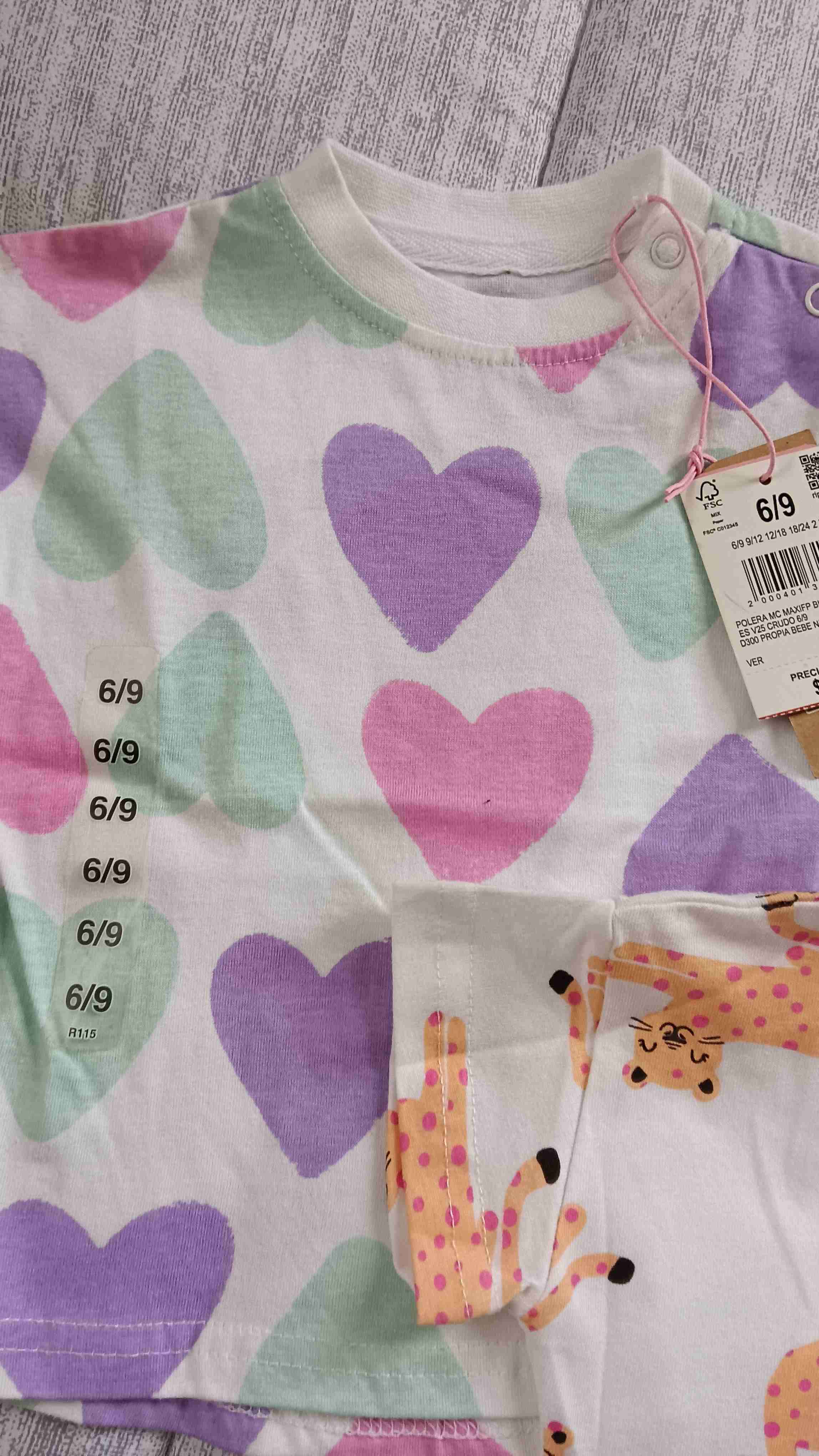 Poleras bebé estampadas 6/9 meses - miniatura 3