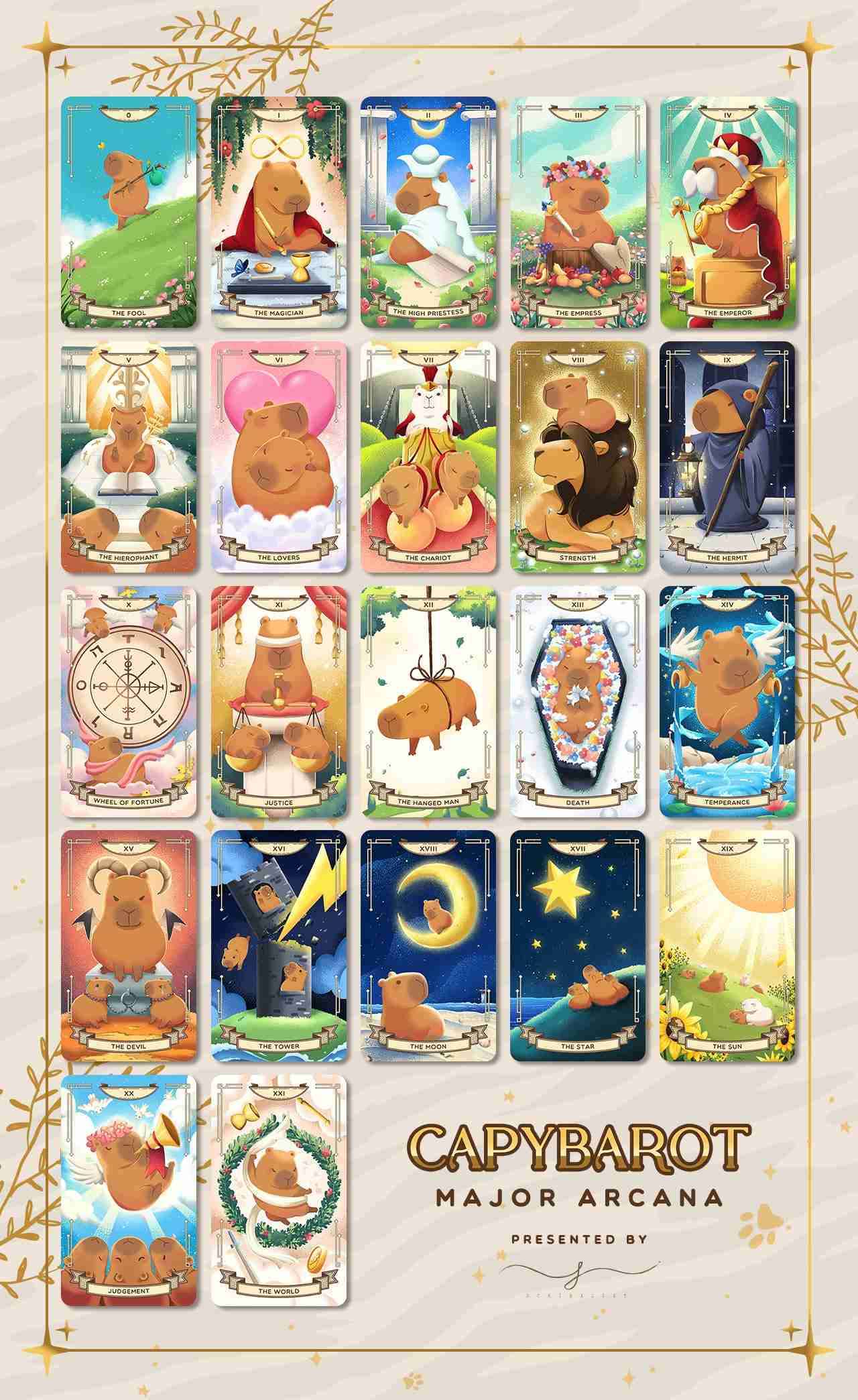 Tarot capybara - miniatura 2