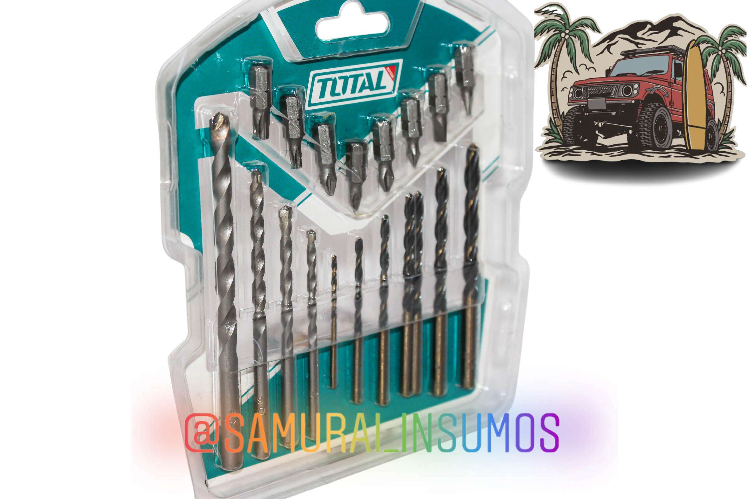 Kit 19En1 Brocas Metal & Concreto +Puntas Hexagona - miniatura 3