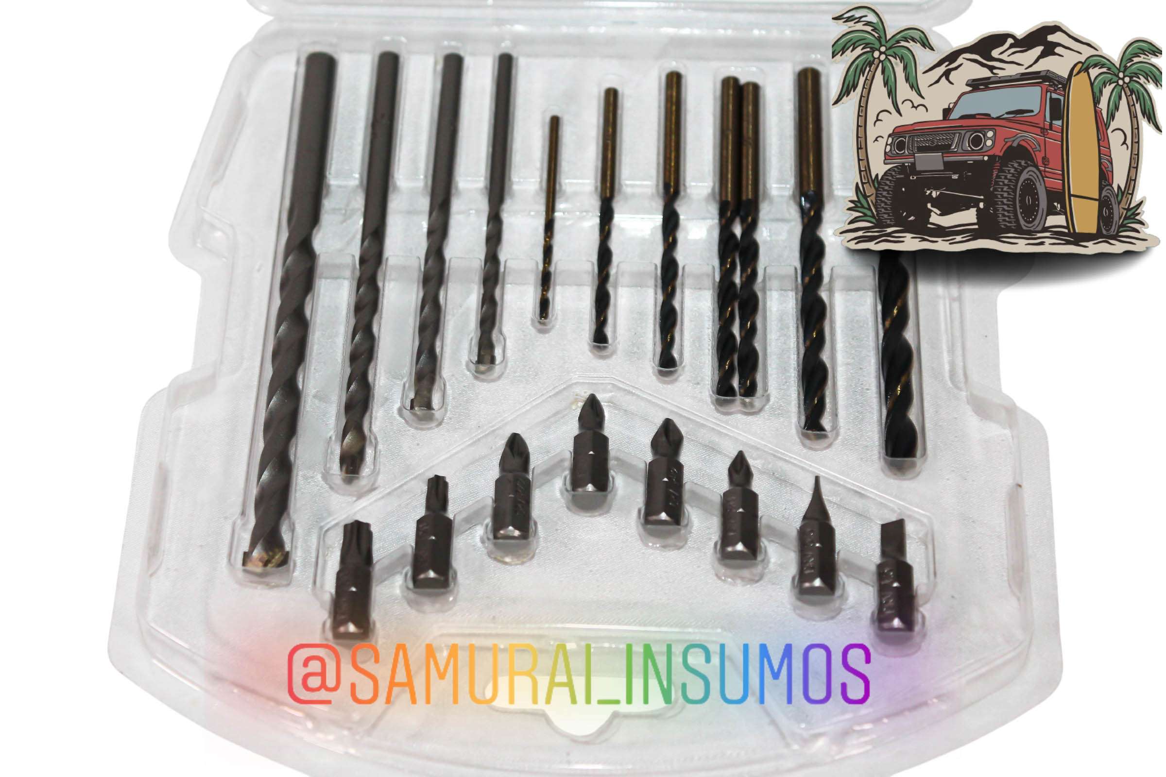 Kit 19En1 Brocas Metal & Concreto +Puntas Hexagona - miniatura 4