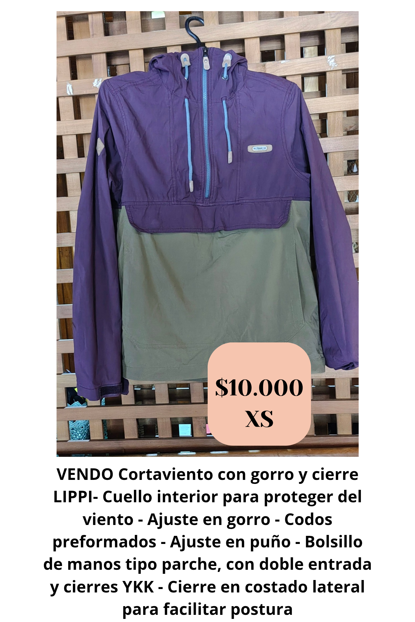 Cortaviento Lippi con capucha