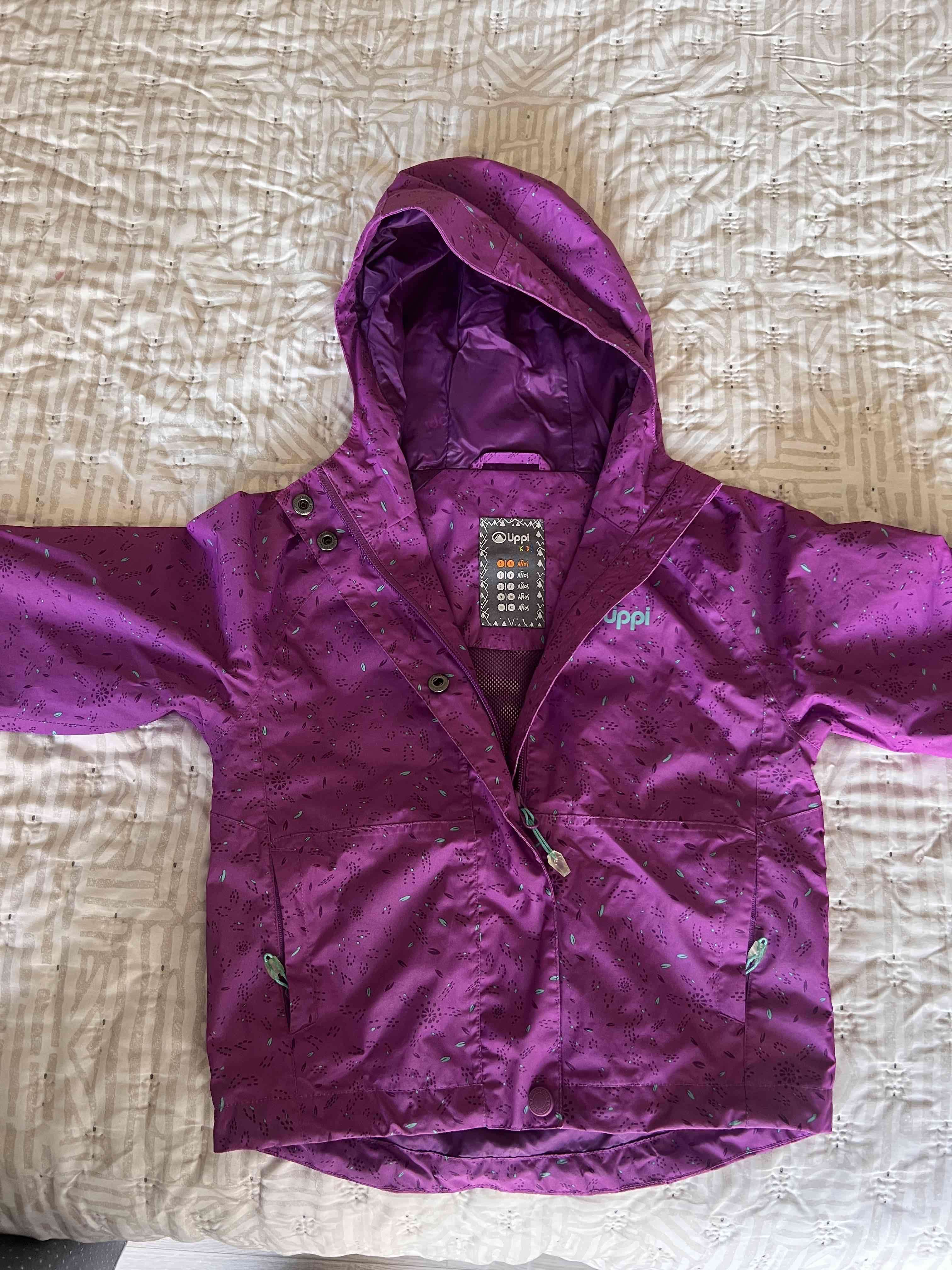 Chaqueta Lippi  morada impermeable niña - miniatura 1