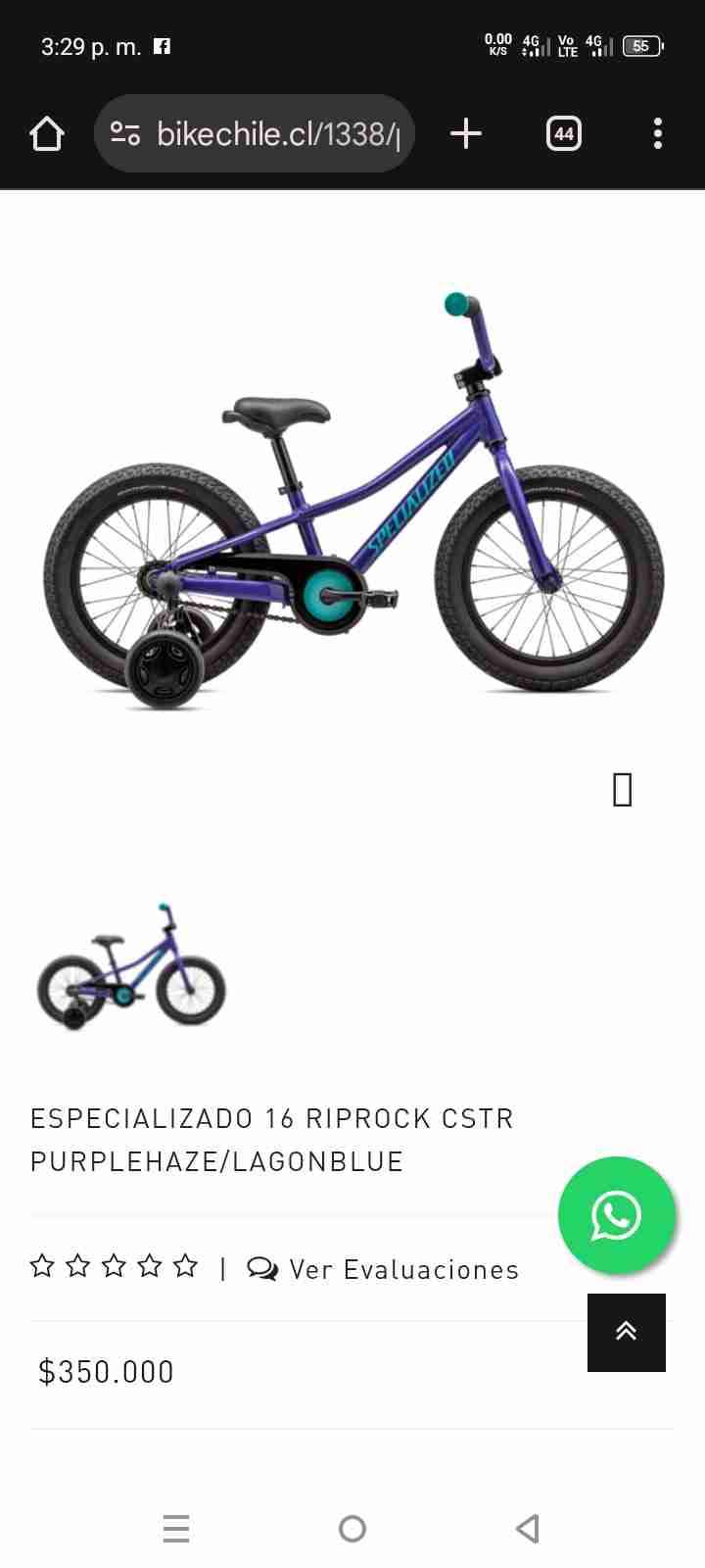 Bicicleta infantil Specialized 16" - miniatura 1