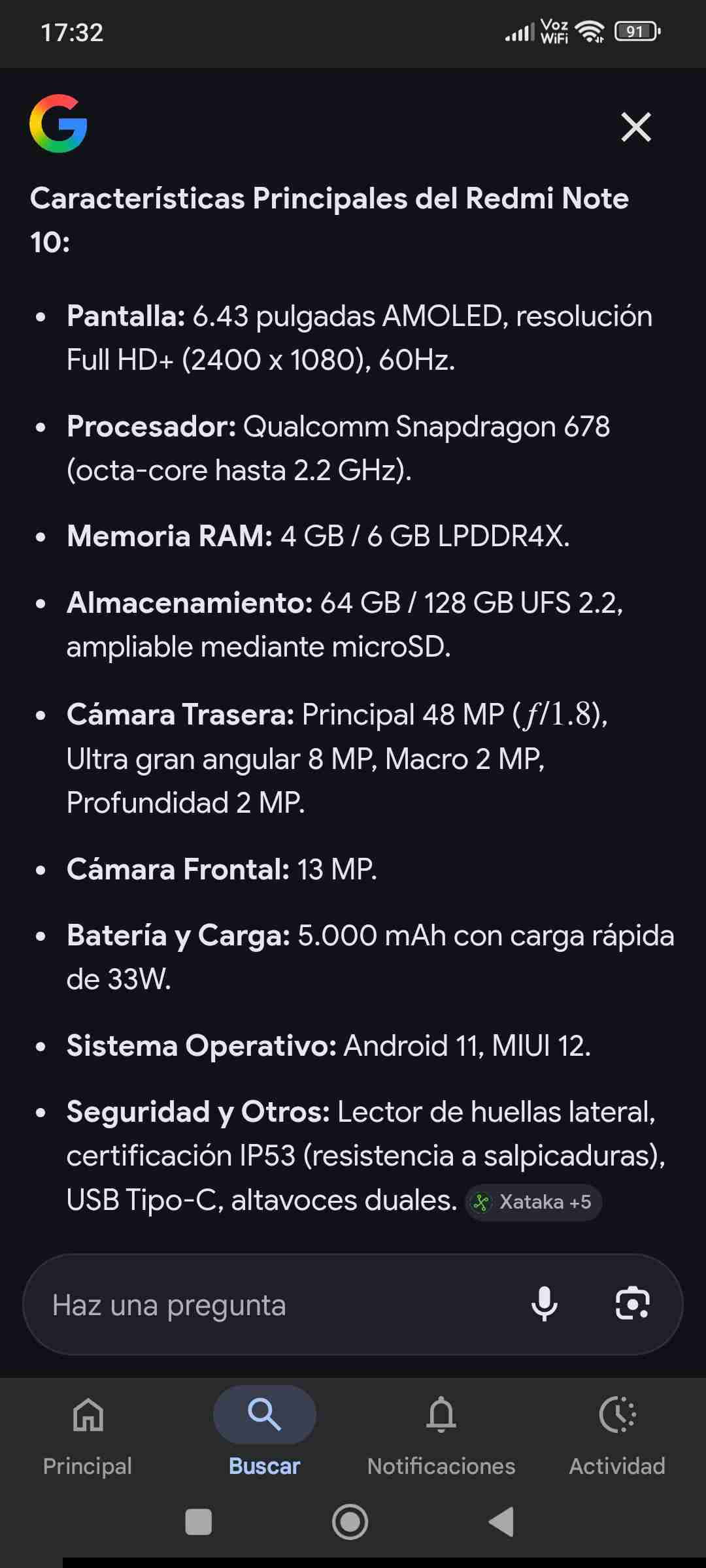 SmartPhone Redmi Note 10Pro 128 GB - miniatura 4