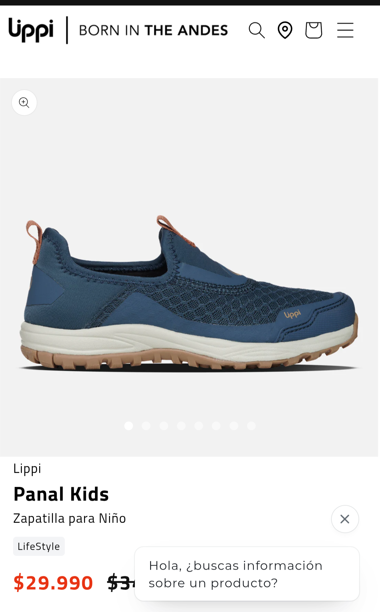 Zapatillas Lippi Panal Kids Azul - miniatura 3