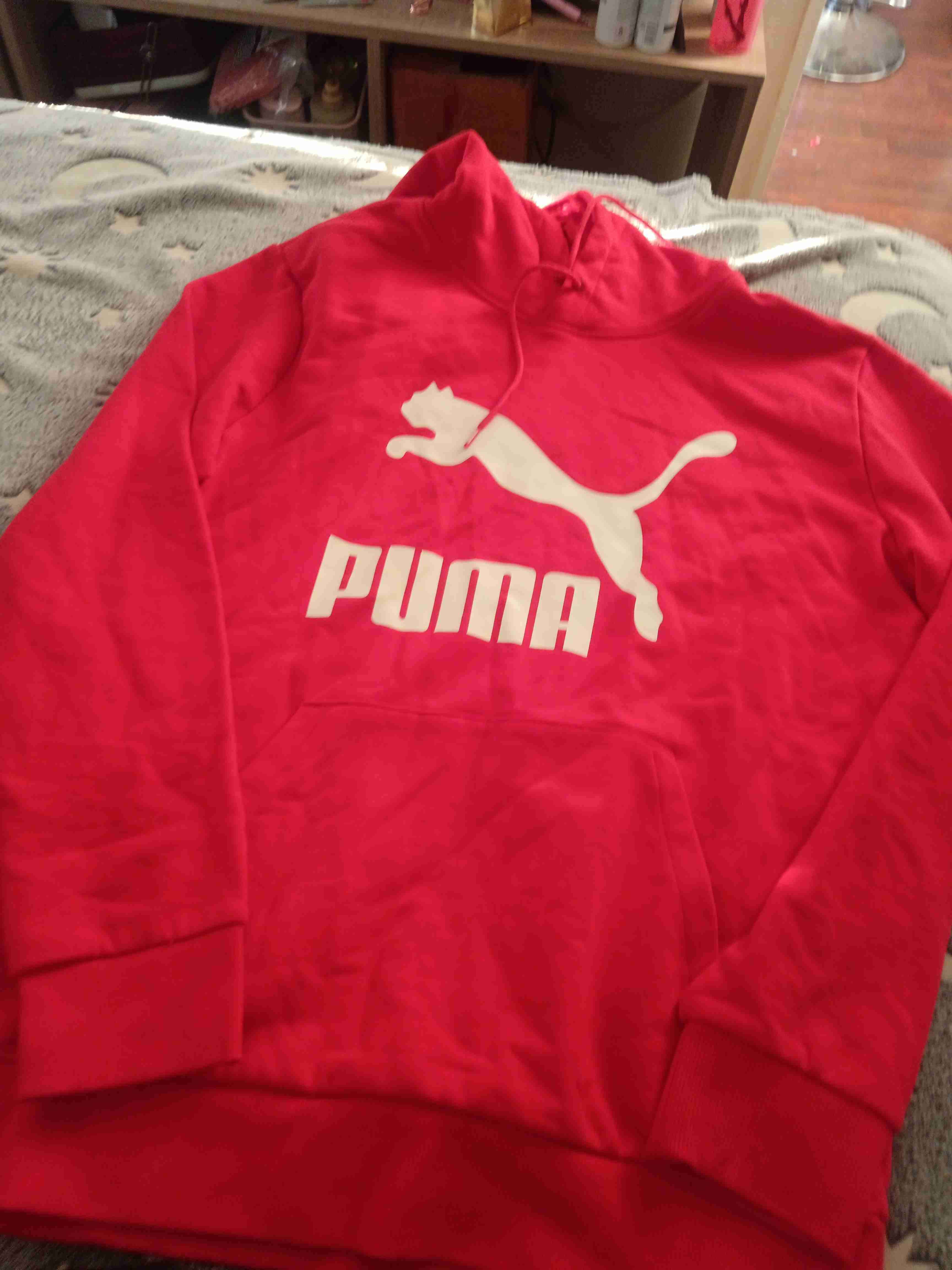Polerón Puma rojo con logo