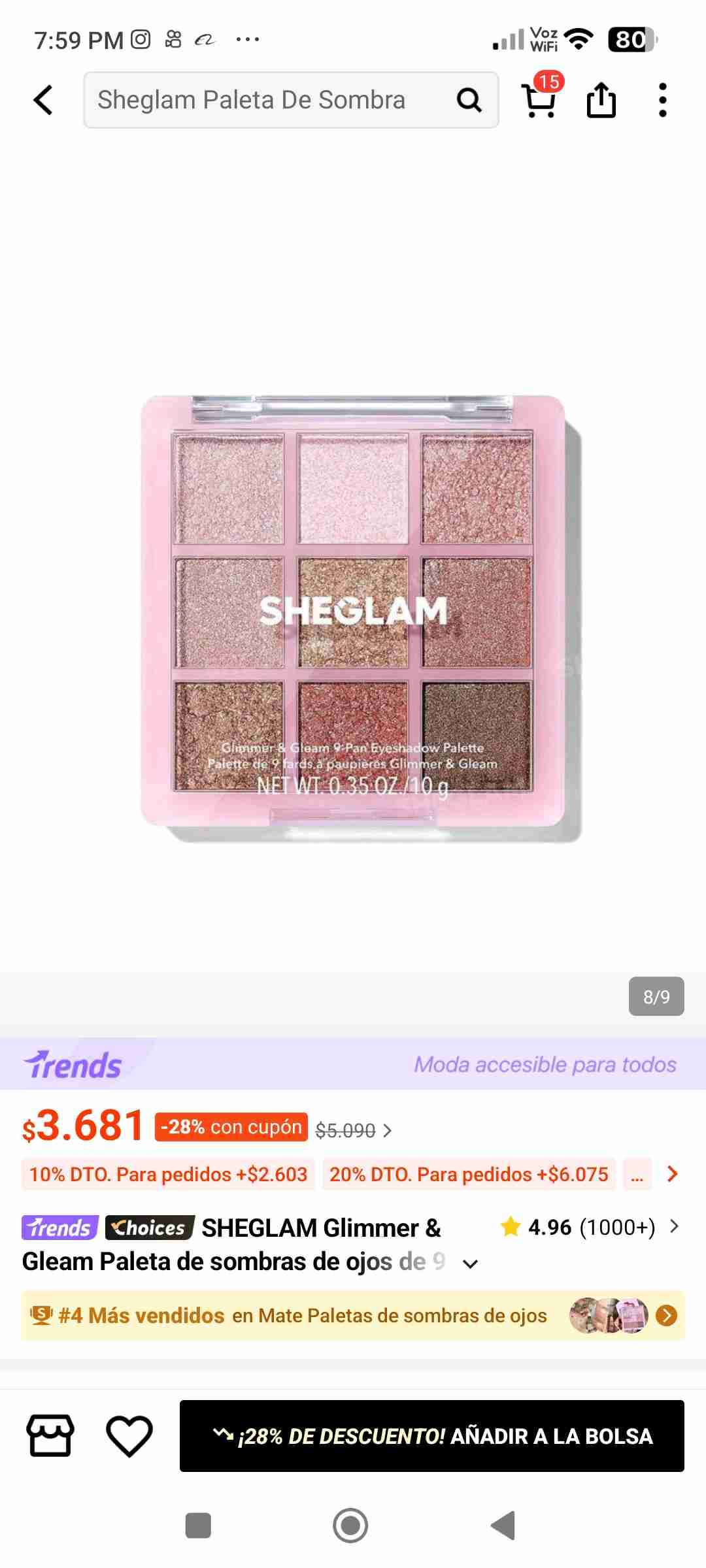 Paleta de sombras SHEGLAM - miniatura 2