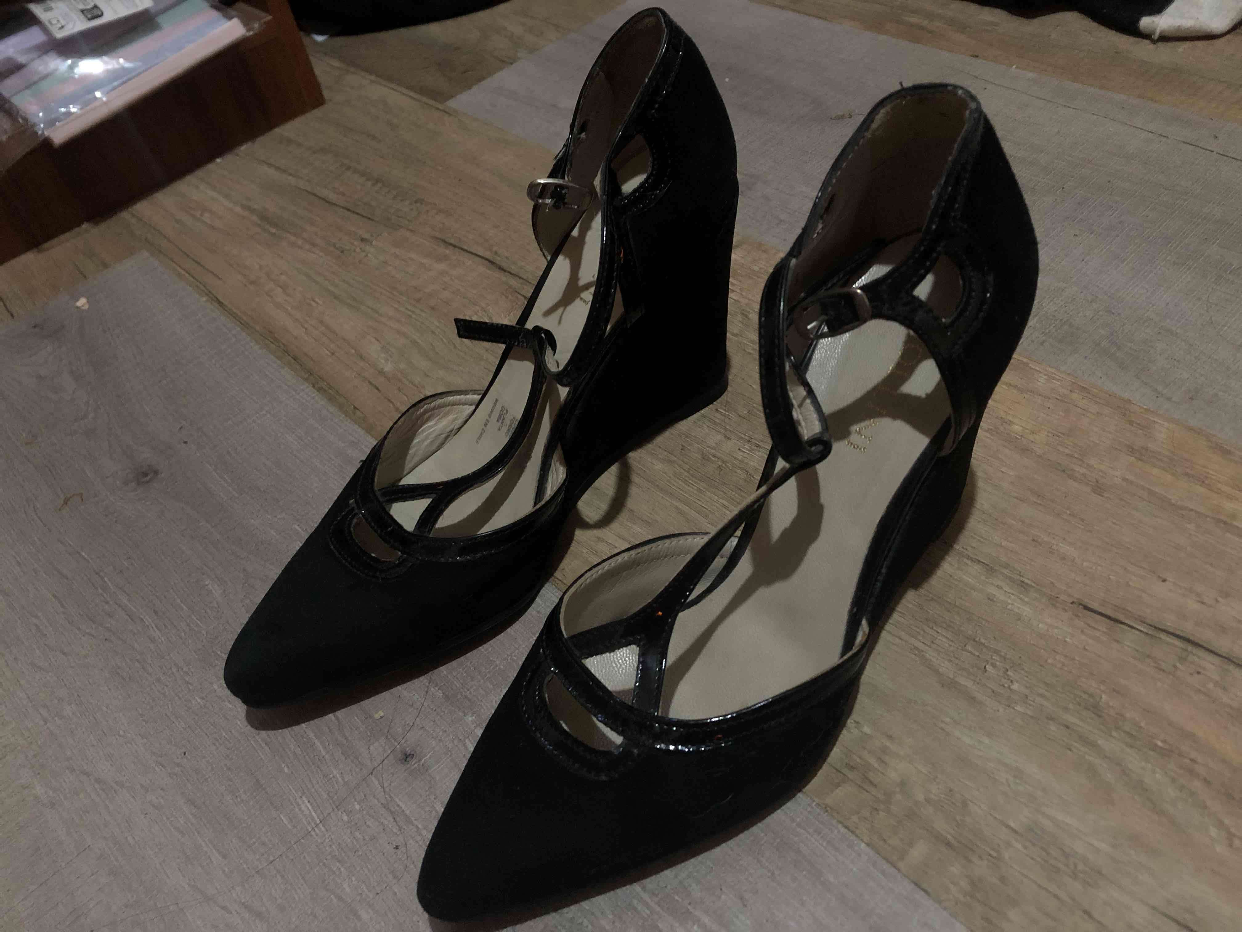 Tacones Pollini Wedge Black - miniatura 1