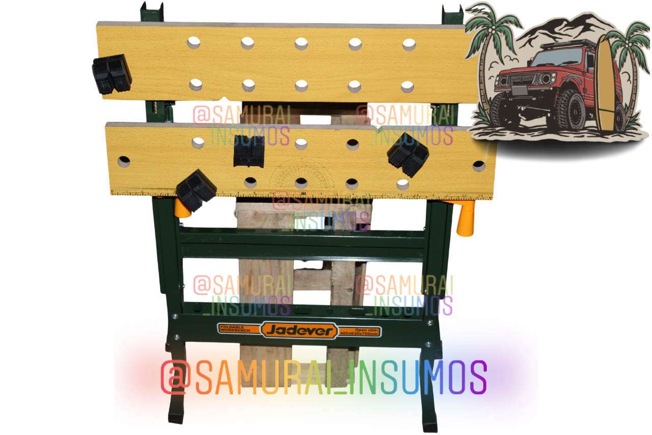 Banco Trabajo Plegable 100Kg Acero+Madera Jadever - miniatura 3