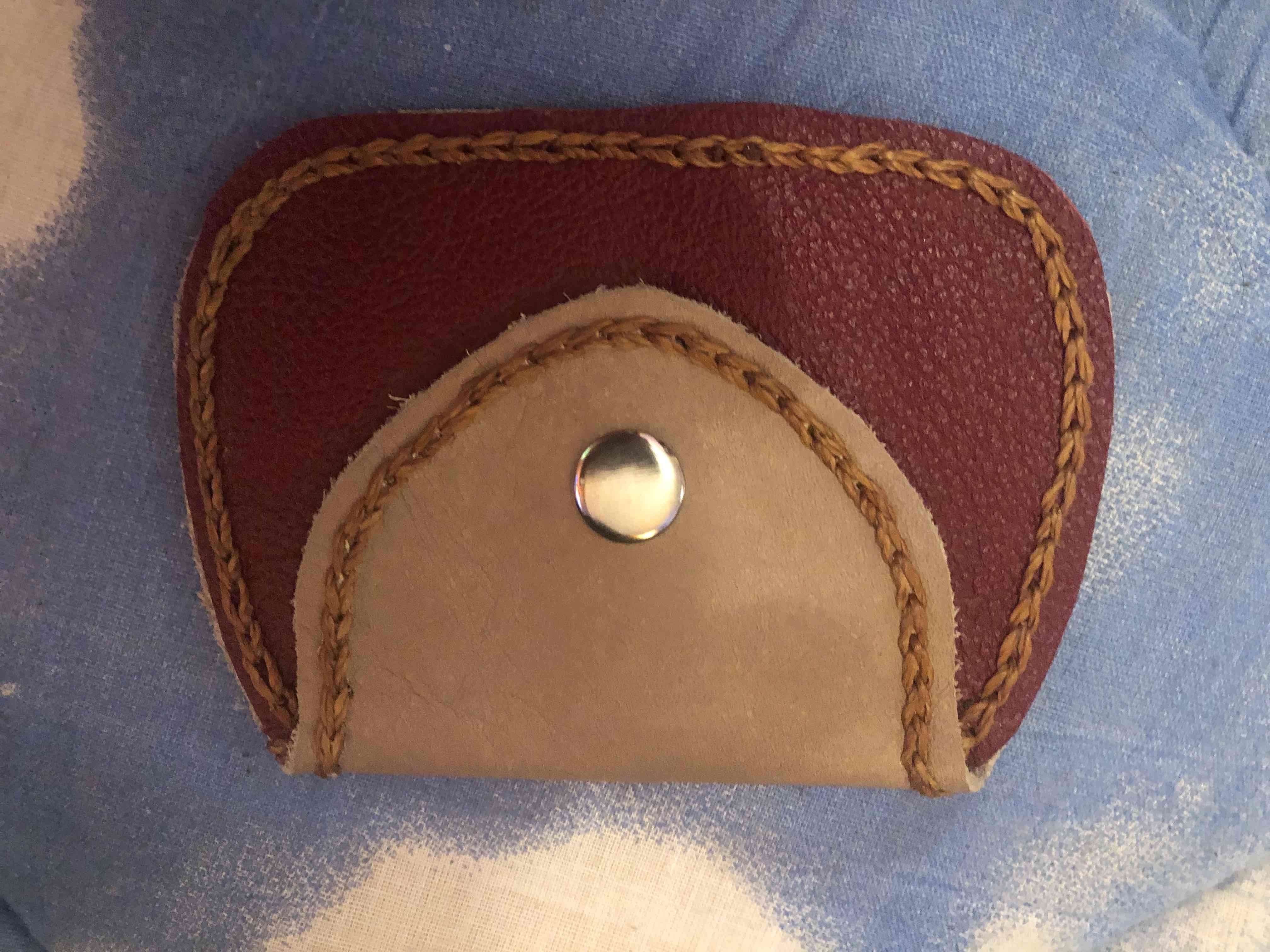 Monedero de cuero artesanal - miniatura 3