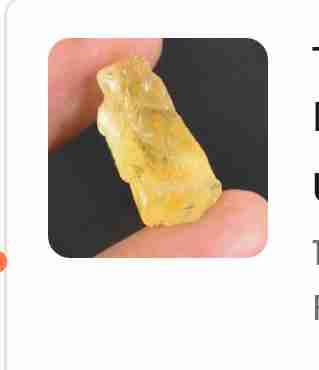 Piedra mineral amarilla Cuarzo CITRINO - miniatura 1