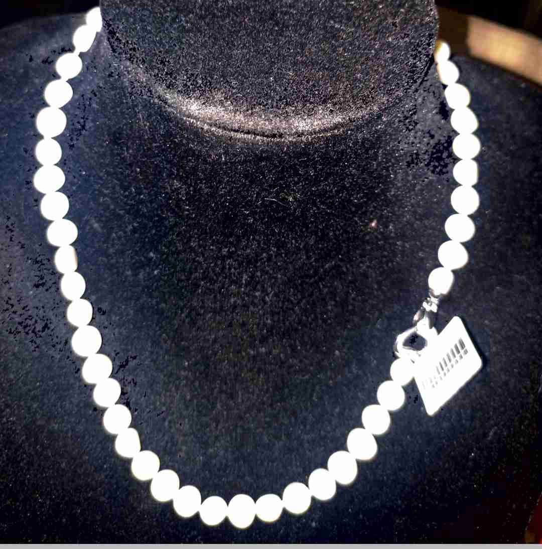 Collar de perlas blancas cultivadas - miniatura 2