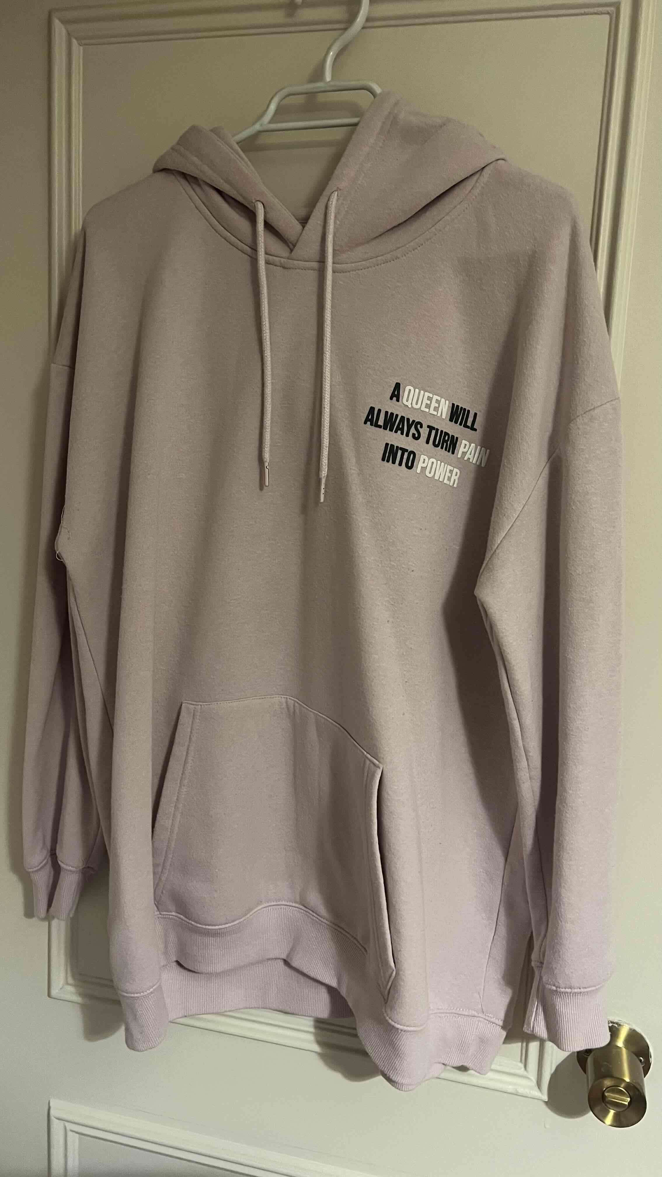 Polerón rosado claro  canguro - miniatura 1