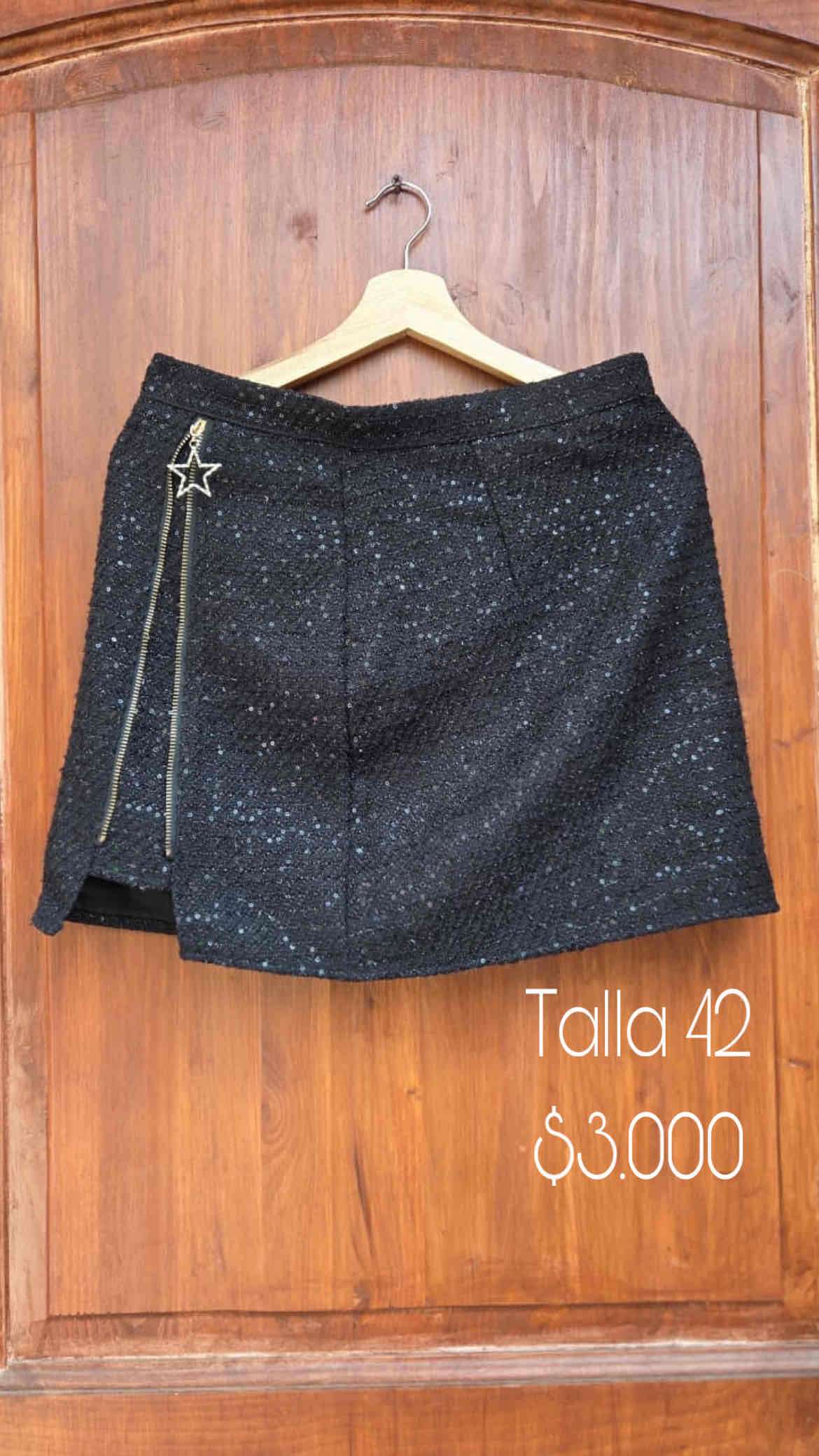 Falda short denim gris - miniatura 2