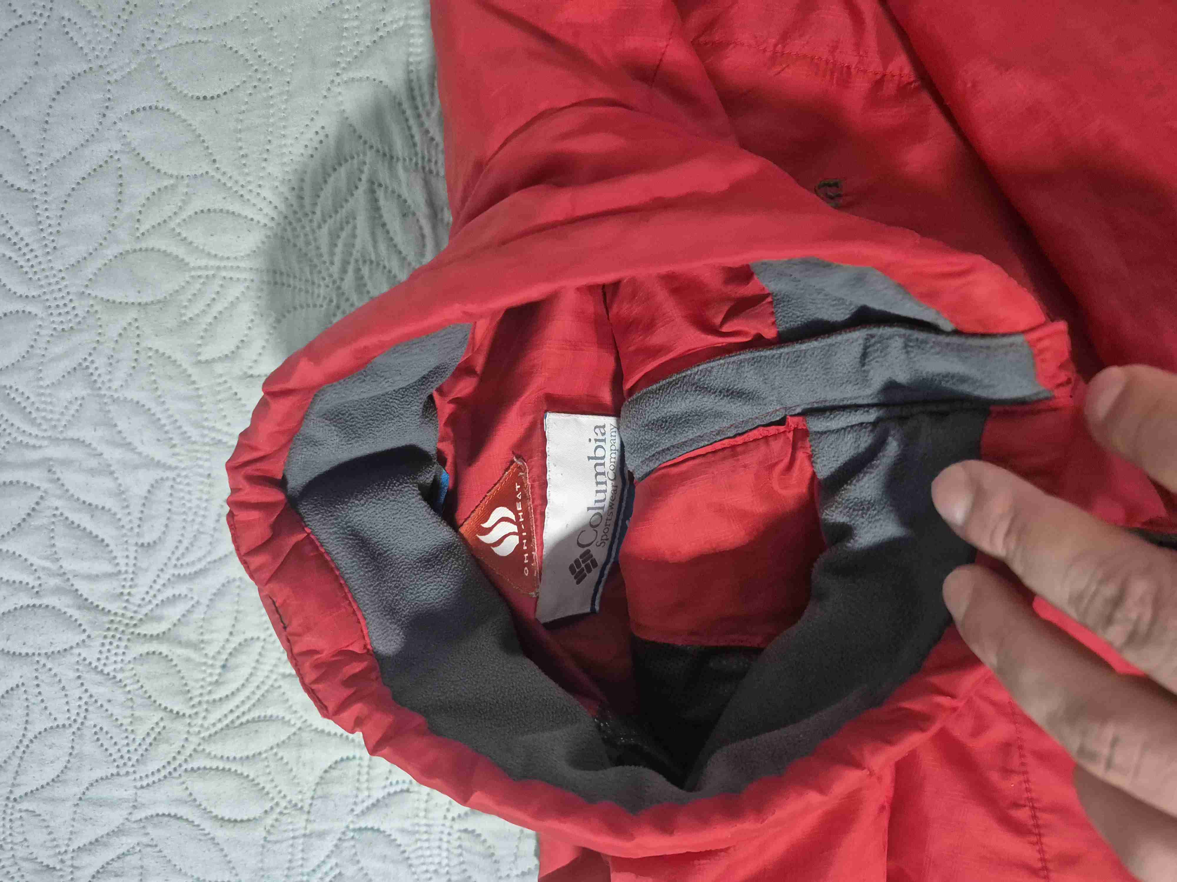 Chaqueta roja Columbia rompeviento - miniatura 2