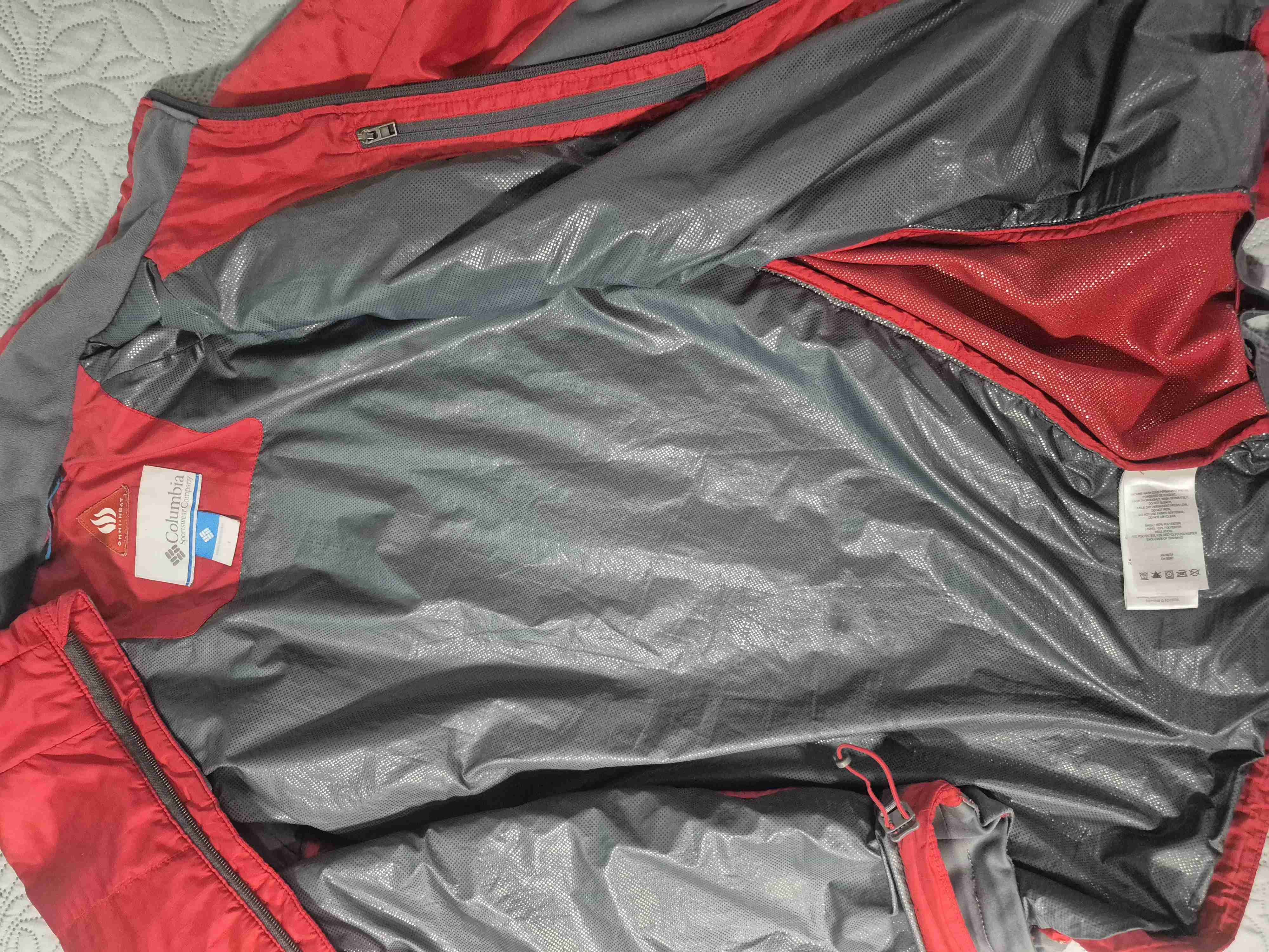 Chaqueta roja Columbia rompeviento - miniatura 4