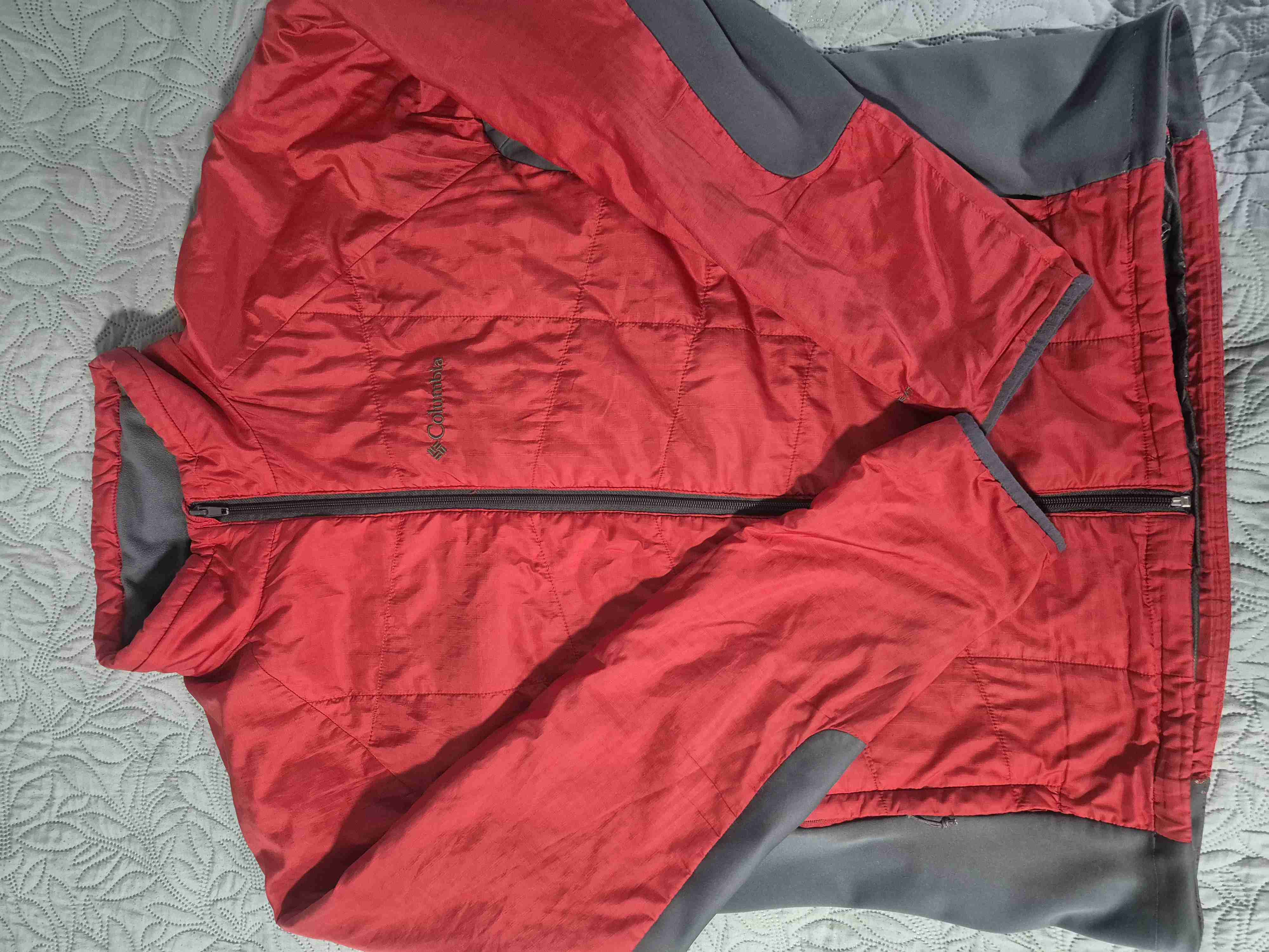 Chaqueta roja Columbia rompeviento - miniatura 5