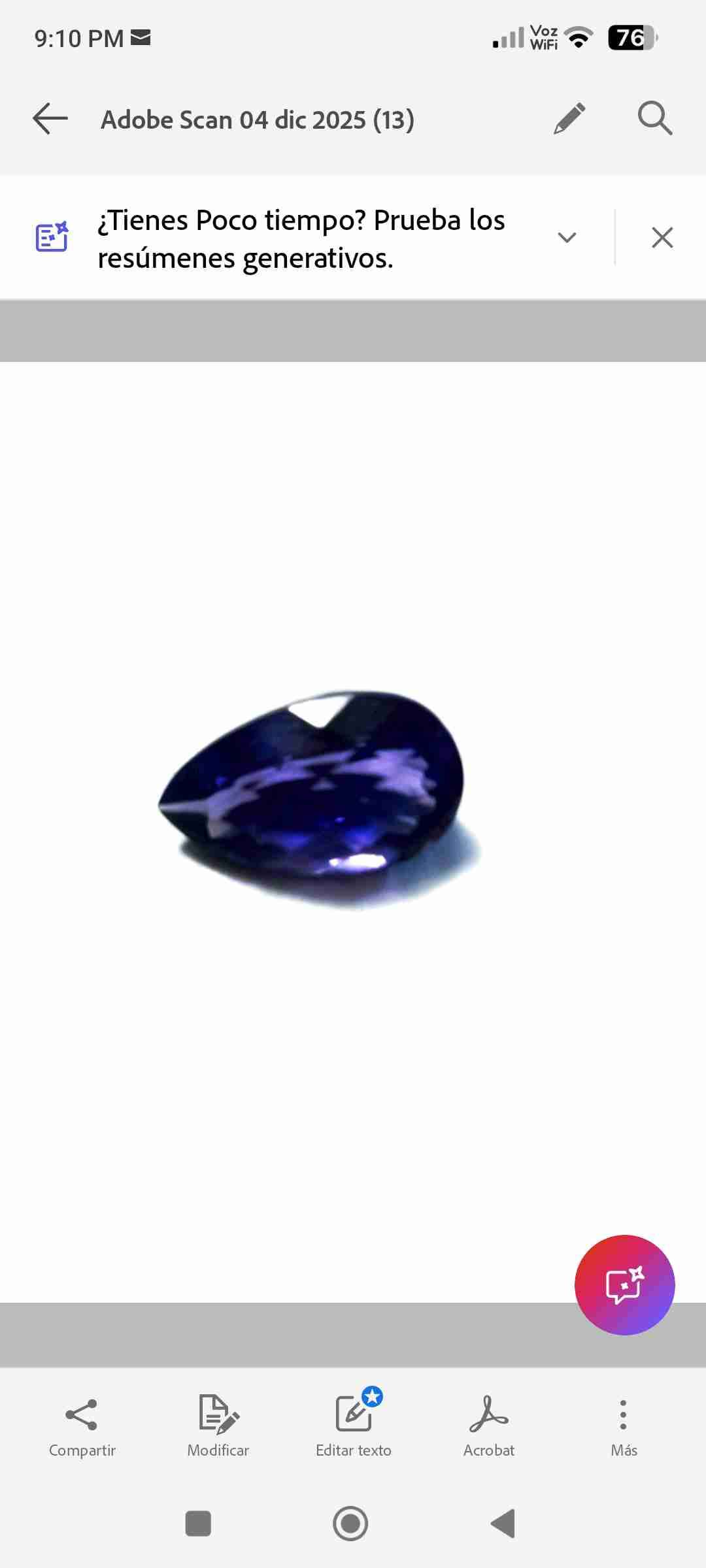 Piedra preciosa azul oscuro Amatista natural - miniatura 1