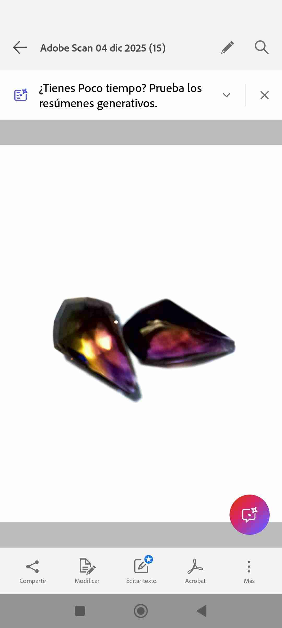 Gemas de cristal multicolor Natural AMETRINO - miniatura 1