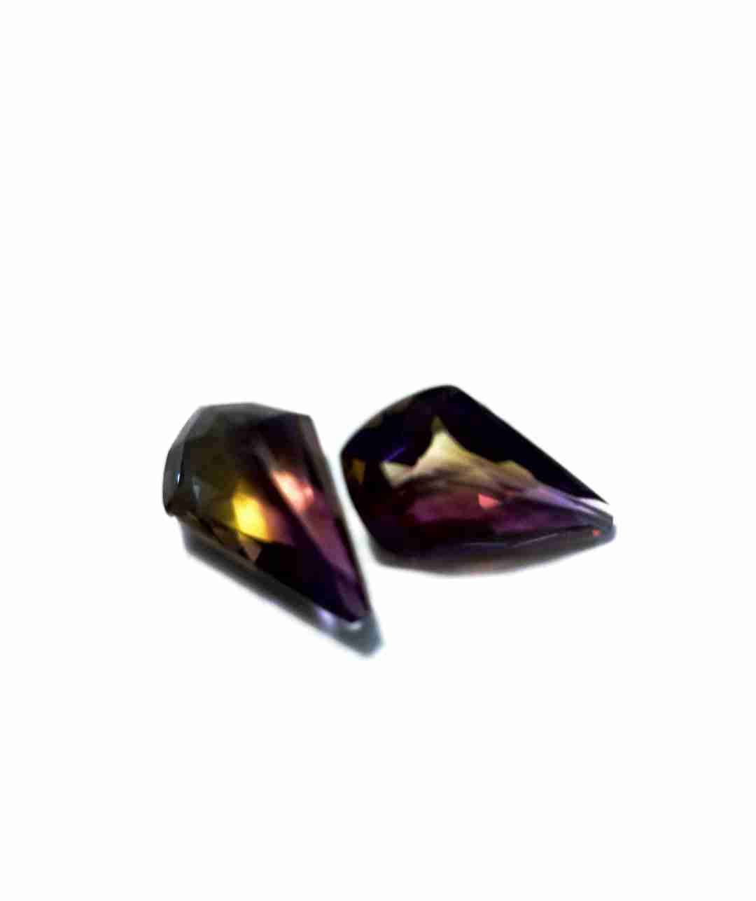 Gemas de cristal multicolor Natural AMETRINO - miniatura 2