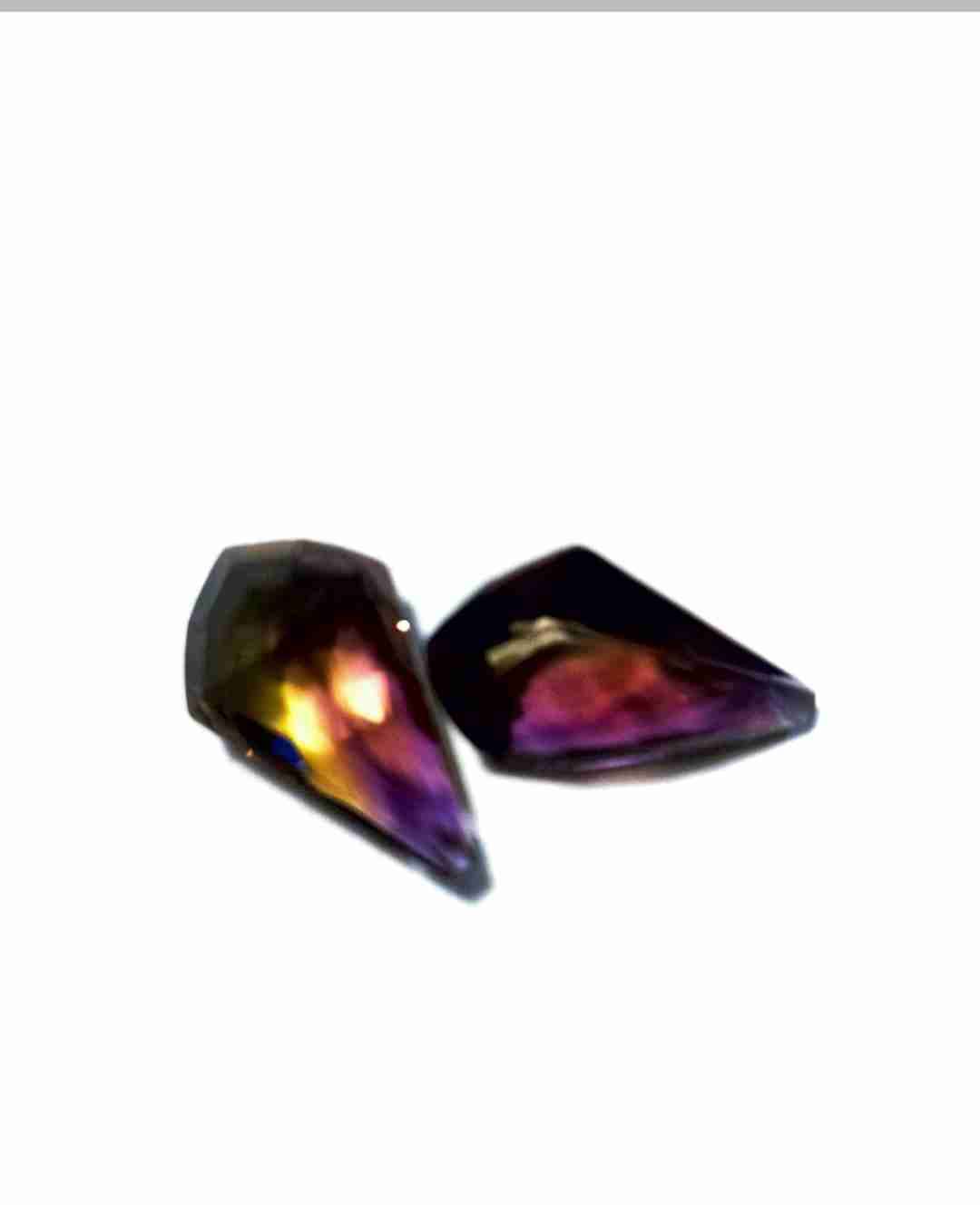 Gemas de cristal multicolor Natural AMETRINO - miniatura 3