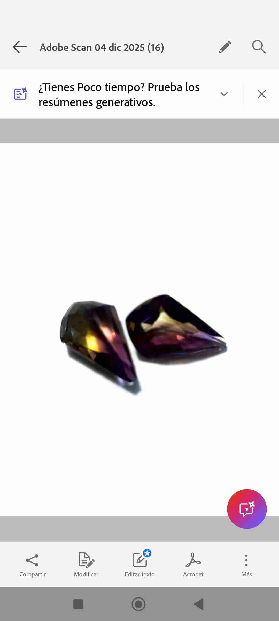 Gemas de cristal multicolor Natural AMETRINO - miniatura 4