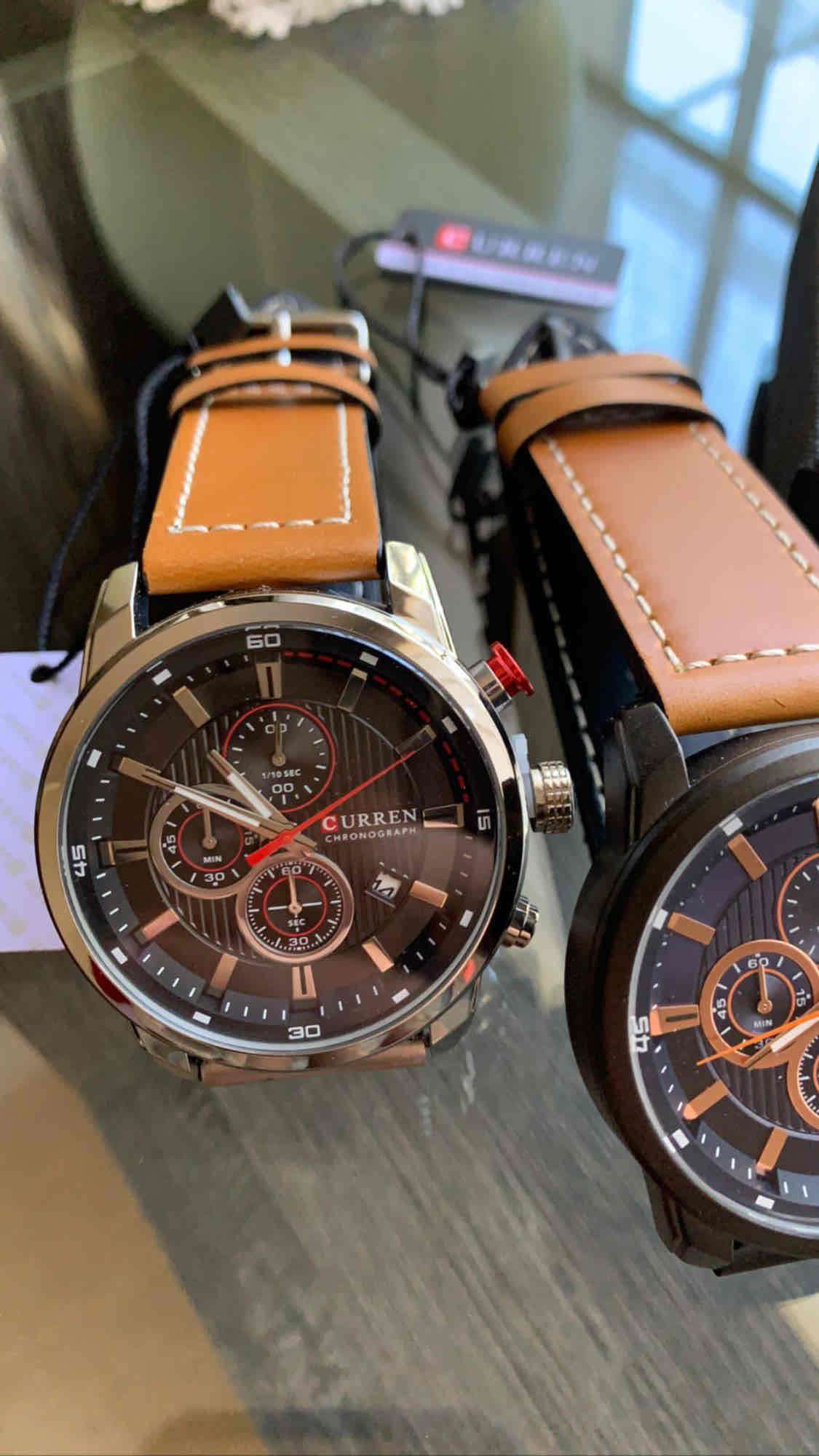 Reloj cronógrafo Curren marrón - miniatura 2