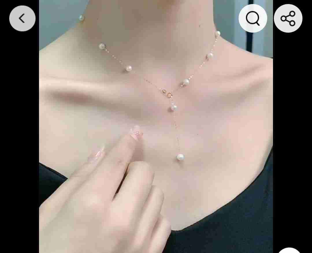 Collar de perlas 18k oro Con perlas cultivadas de - miniatura 2