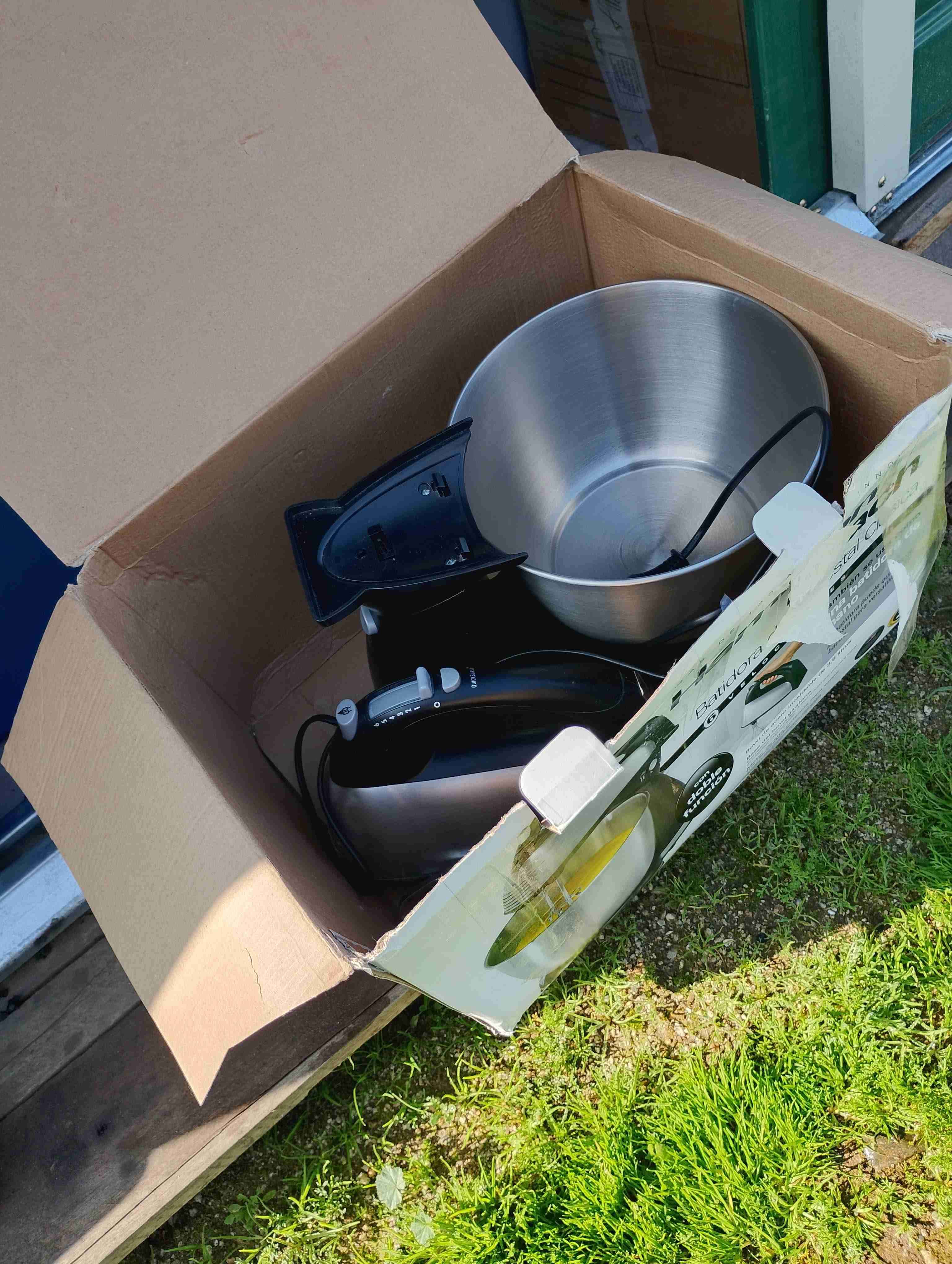 Batidora electrica, para cocinar de acero inoxidab - 1