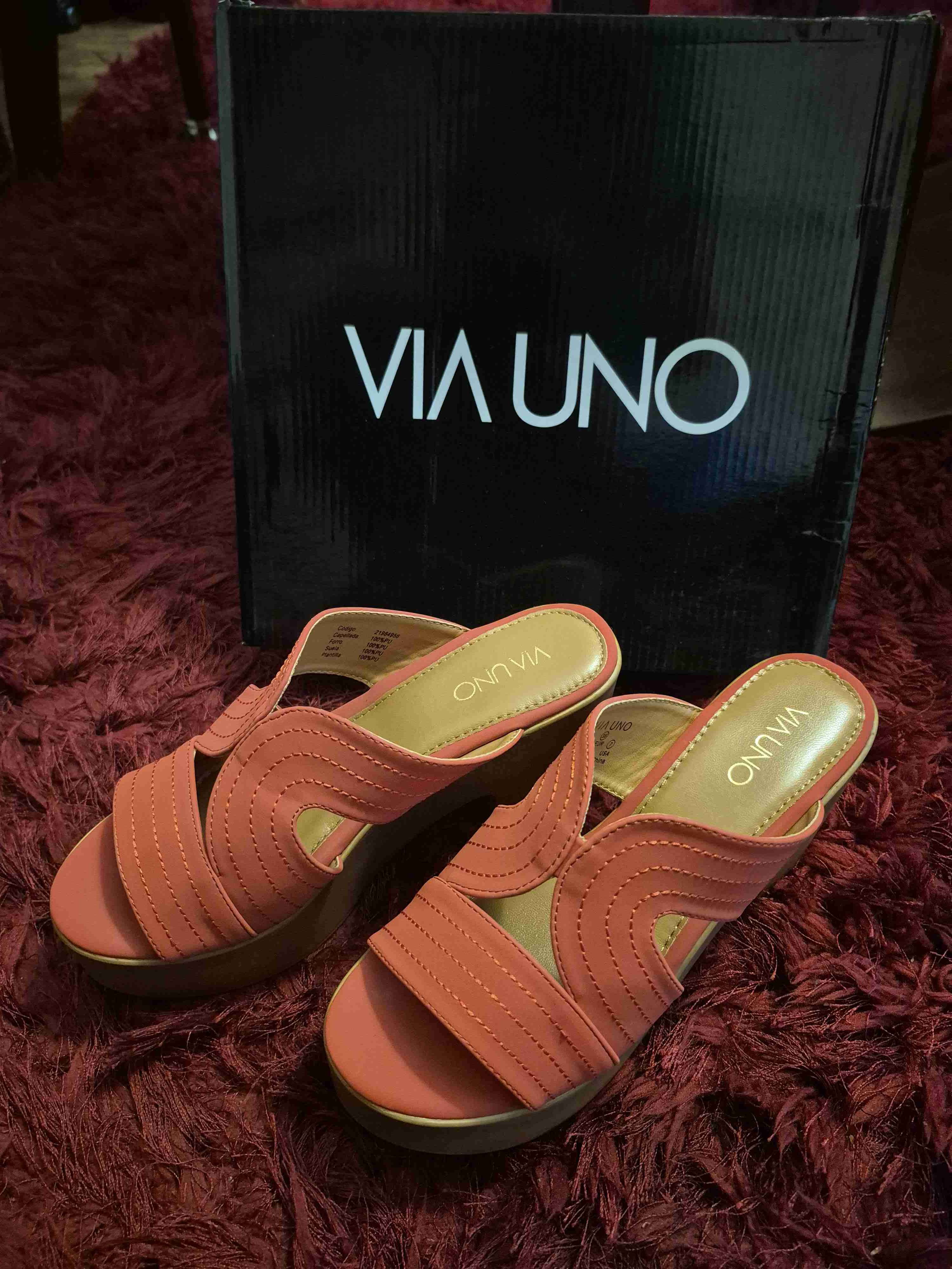 Sandalias plataforma coral - miniatura 2