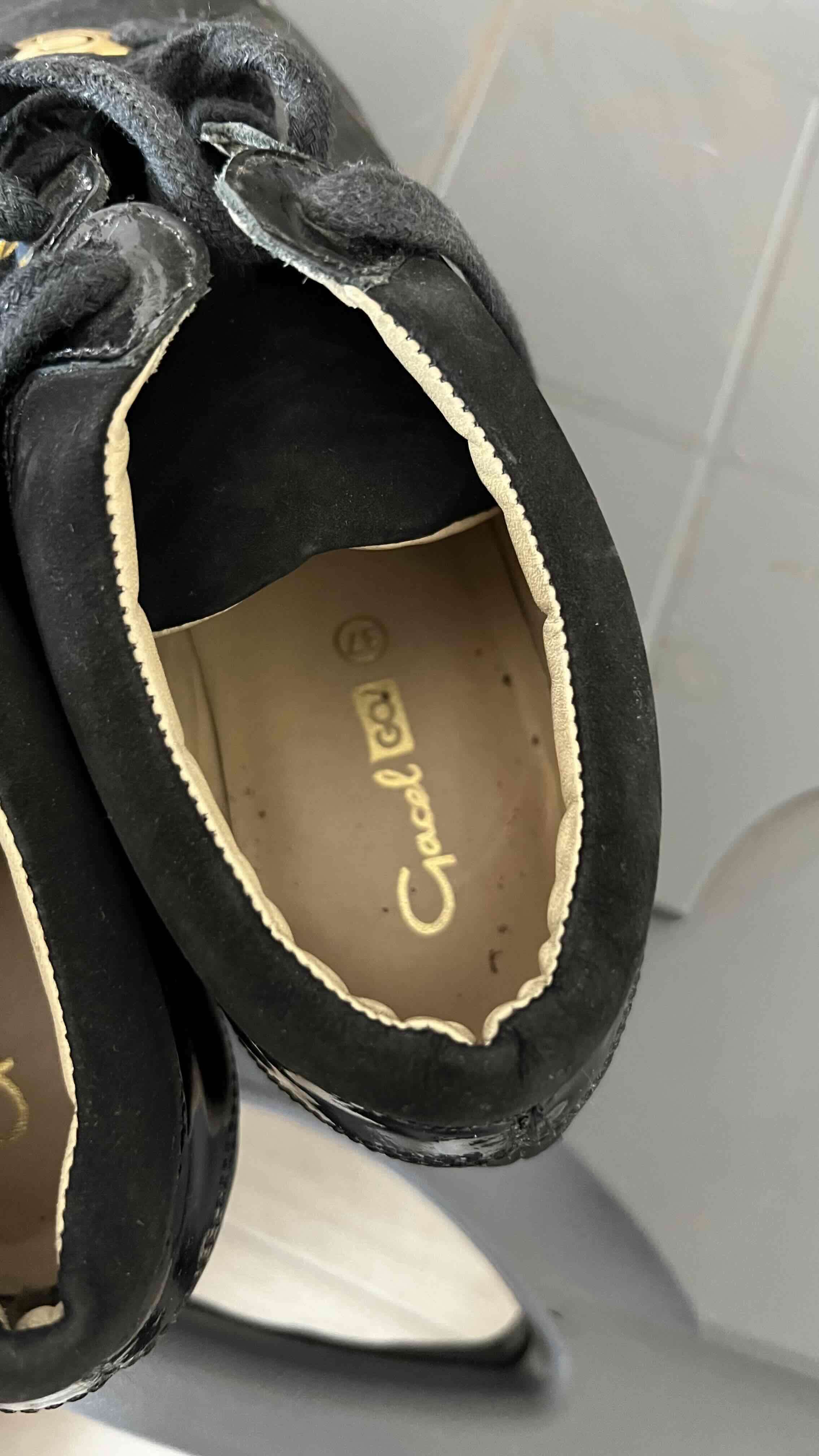 Zapatillas gacel  negras elegantes - miniatura 4