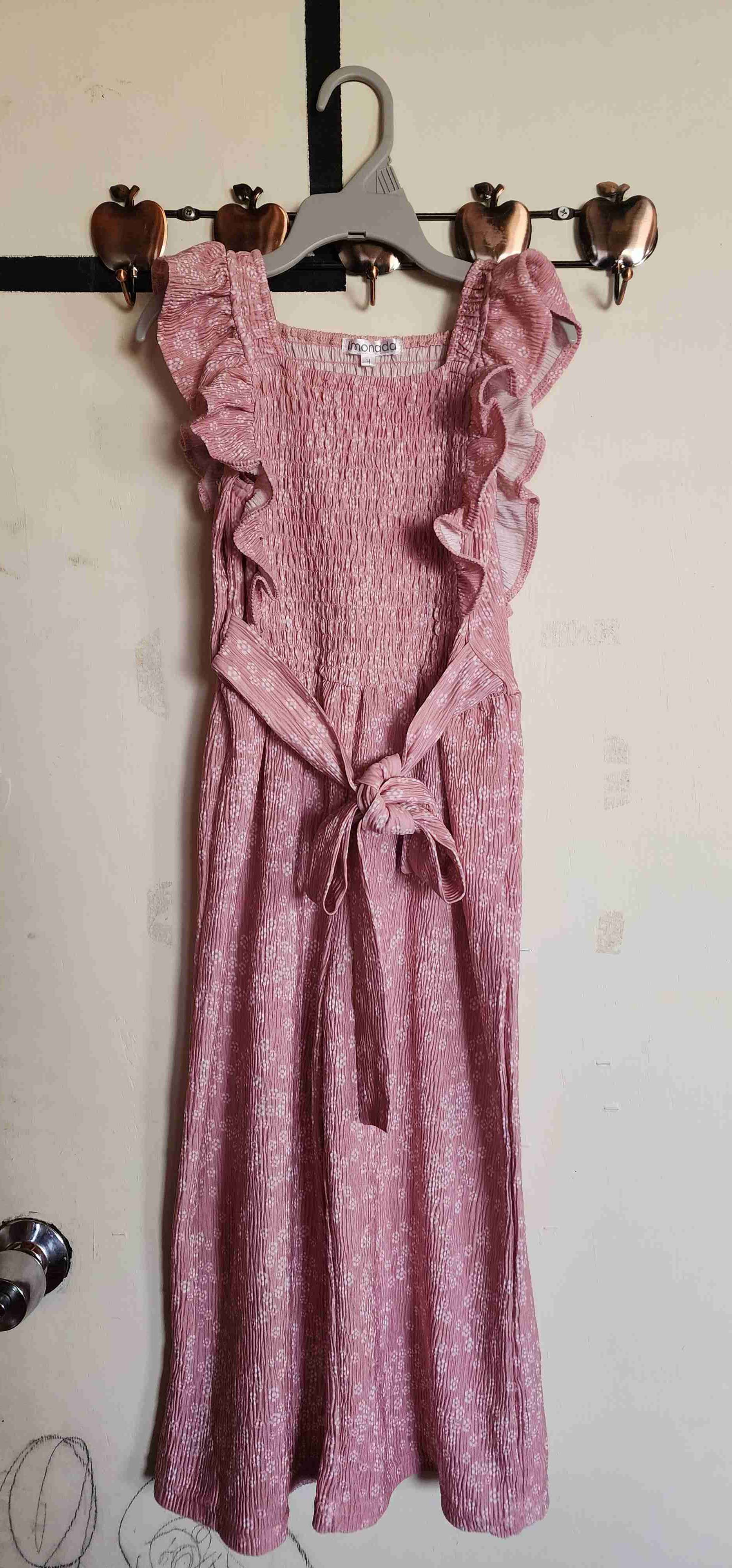 Enterito rosa con volantes - miniatura 1