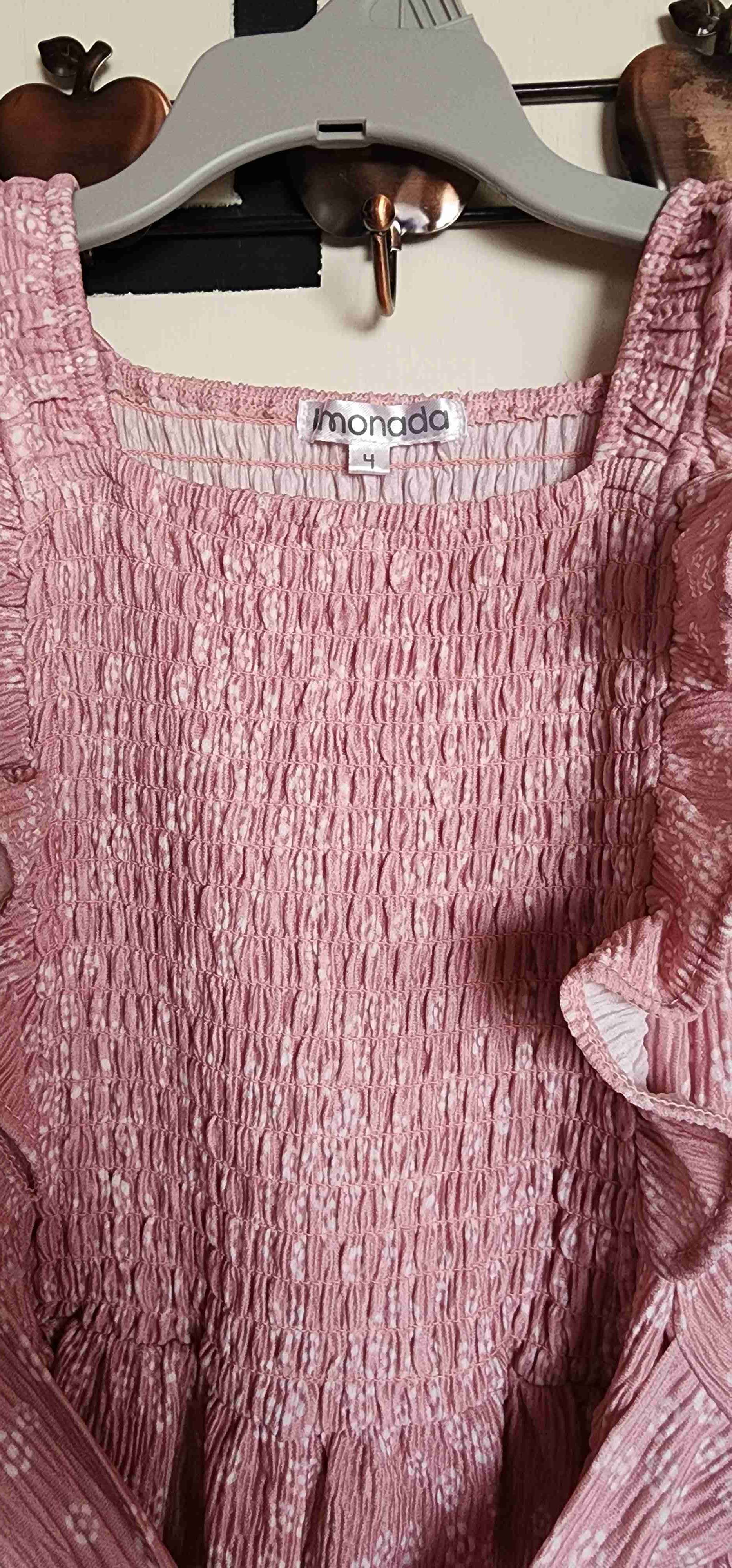 Enterito rosa con volantes - miniatura 2