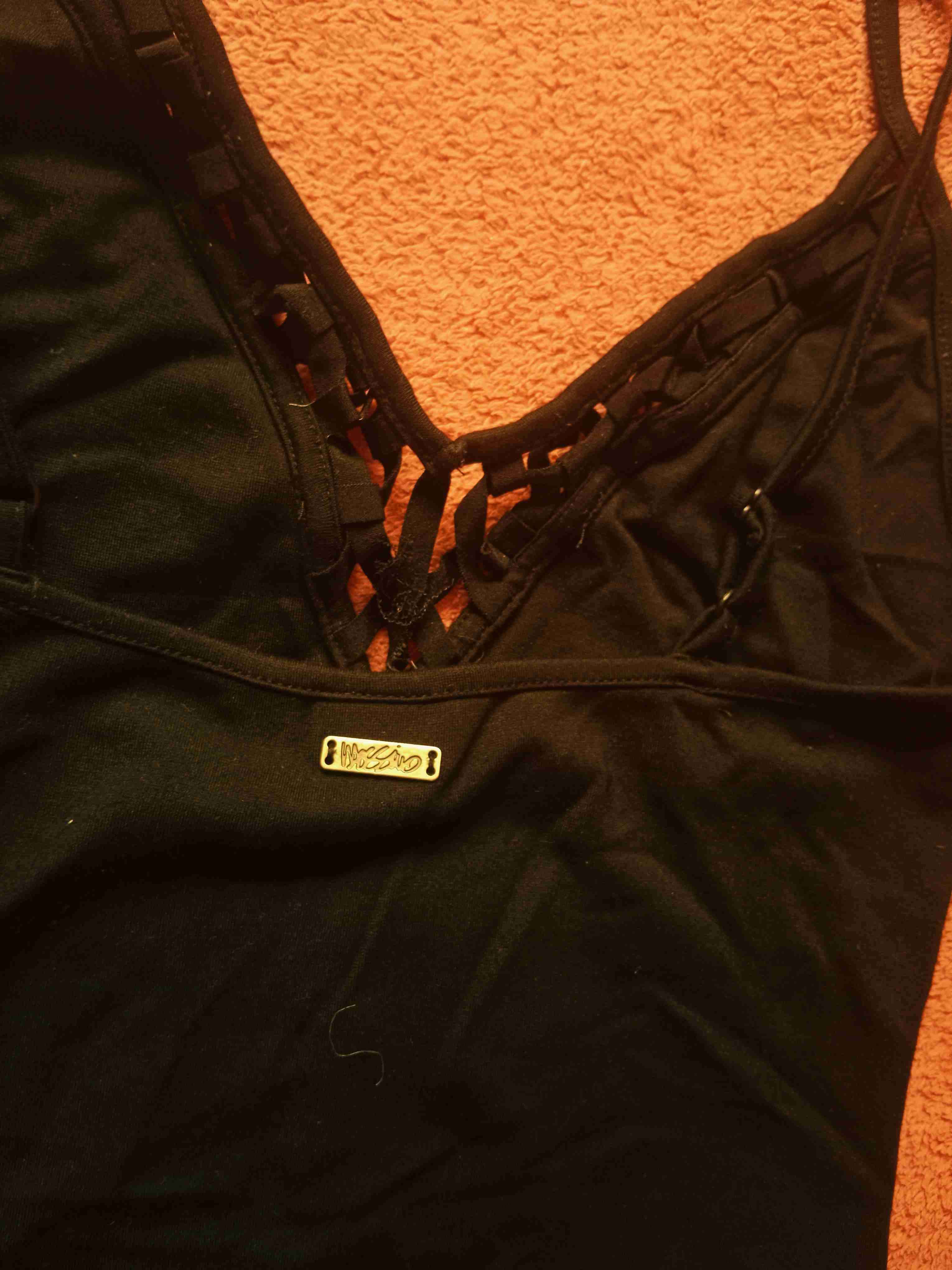 Body negro con tirantes - miniatura 2